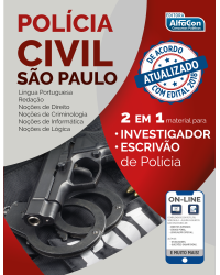 Polícia Civil de São Paulo - 2 em 1 - Material para investigador e escrivão de polícia - 1ª Edição | 2018