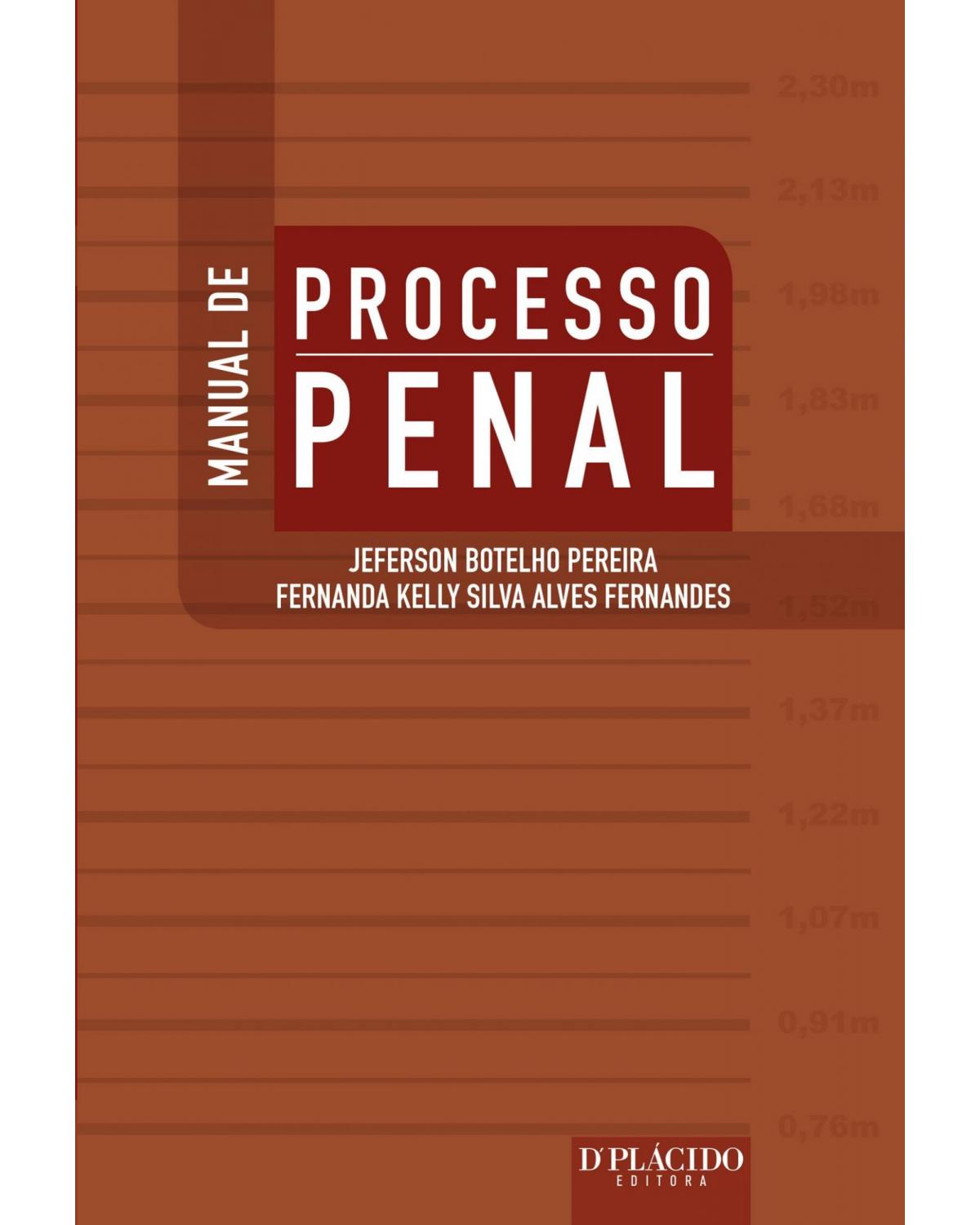 Manual de processo penal - 1ª Edição