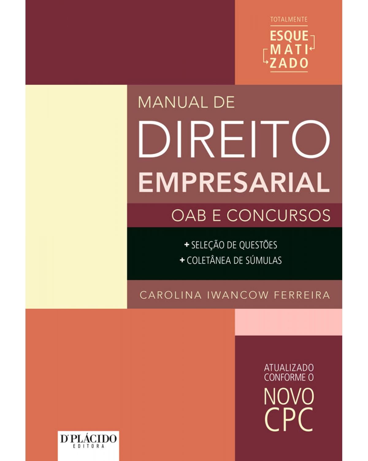 Manual de direito empresarial - OAB e concursos - 1ª Edição | 2016