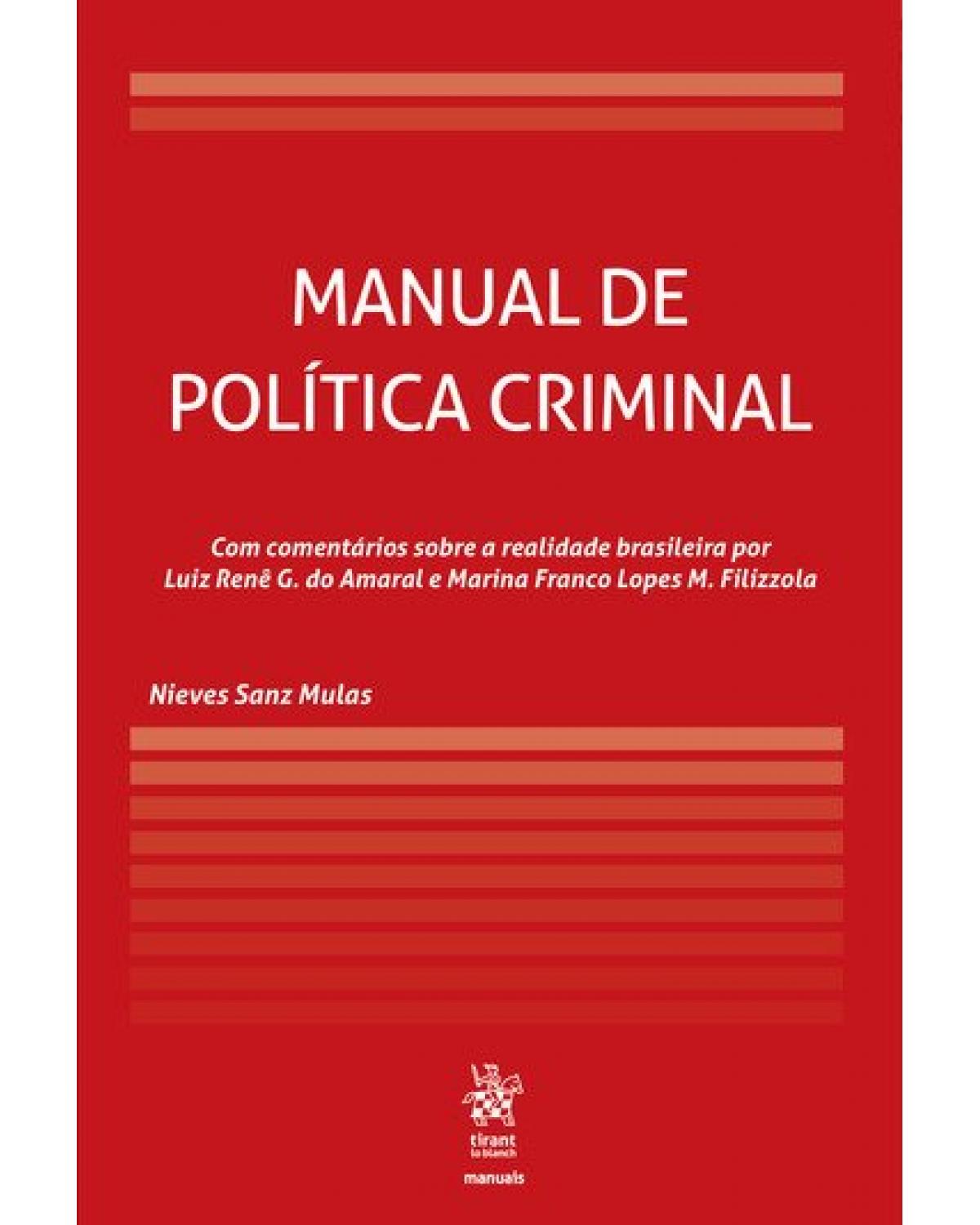 Manual de política criminal - 1ª Edição | 2019