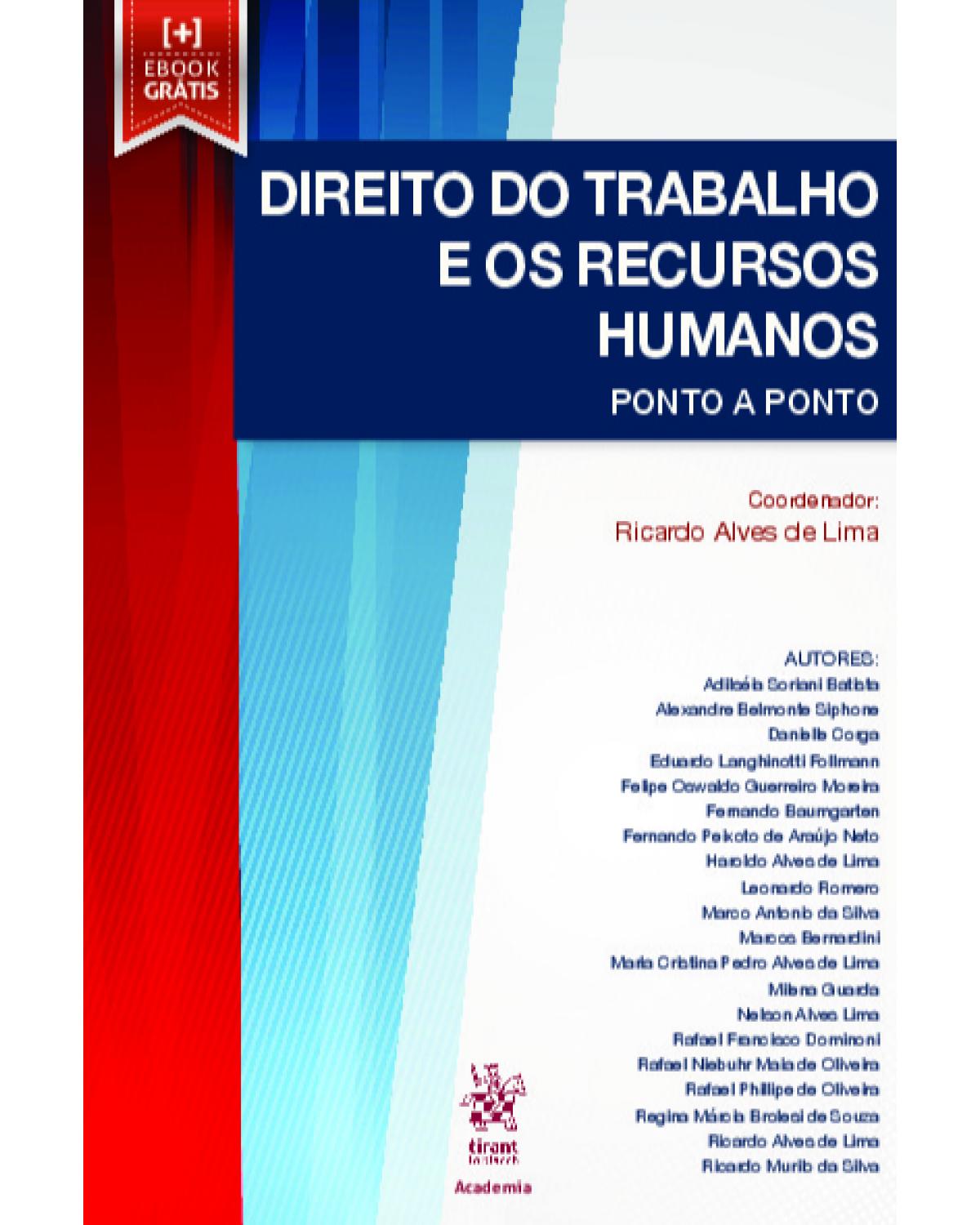 Direito do trabalho e os recursos humanos - 1ª Edição | 2020