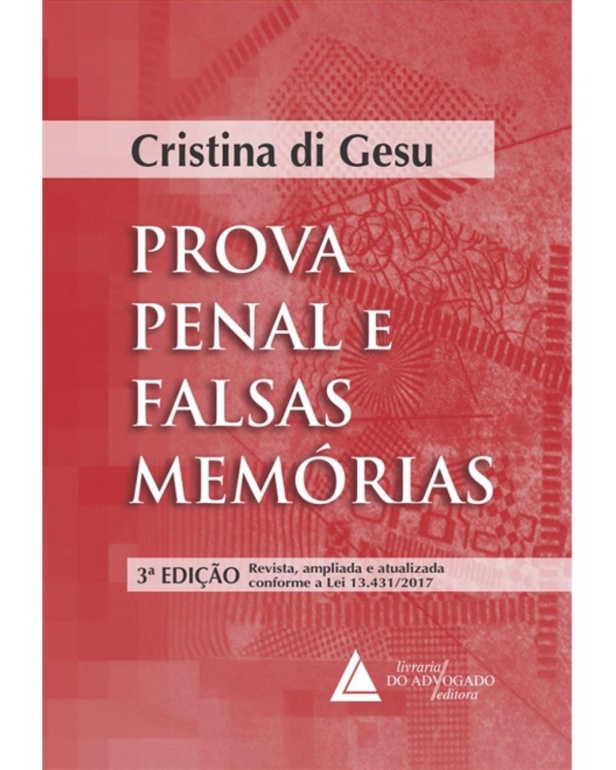 Prova penal e falsas memórias - 3ª Edição | 2019