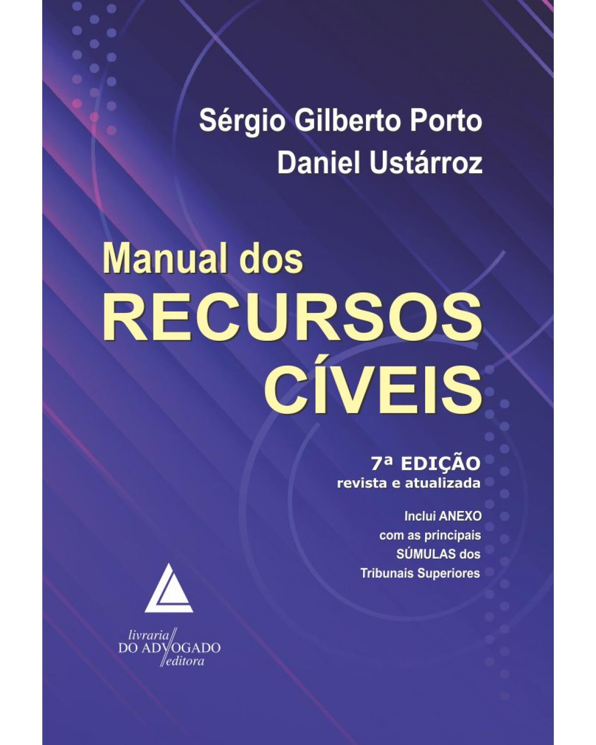 Manual dos recursos cíveis - 7ª Edição | 2020