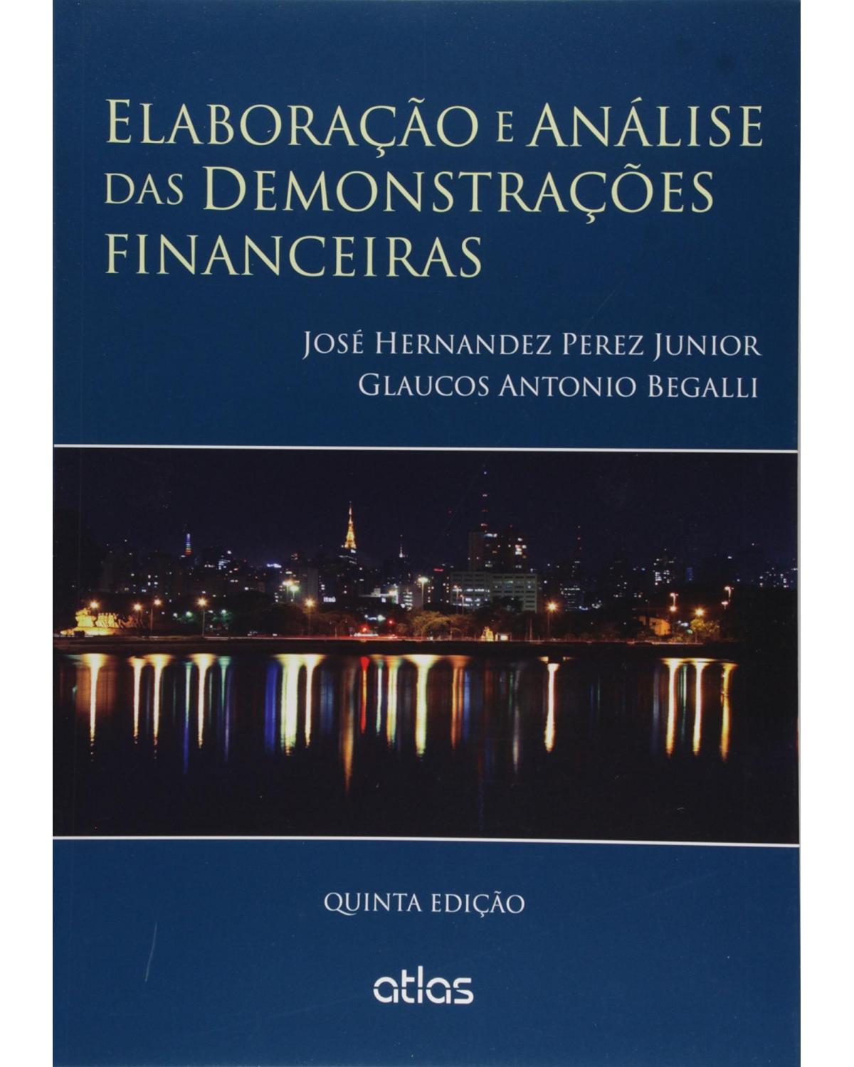 Elaboração e análise das demonstrações financeiras - 5ª Edição | 2015