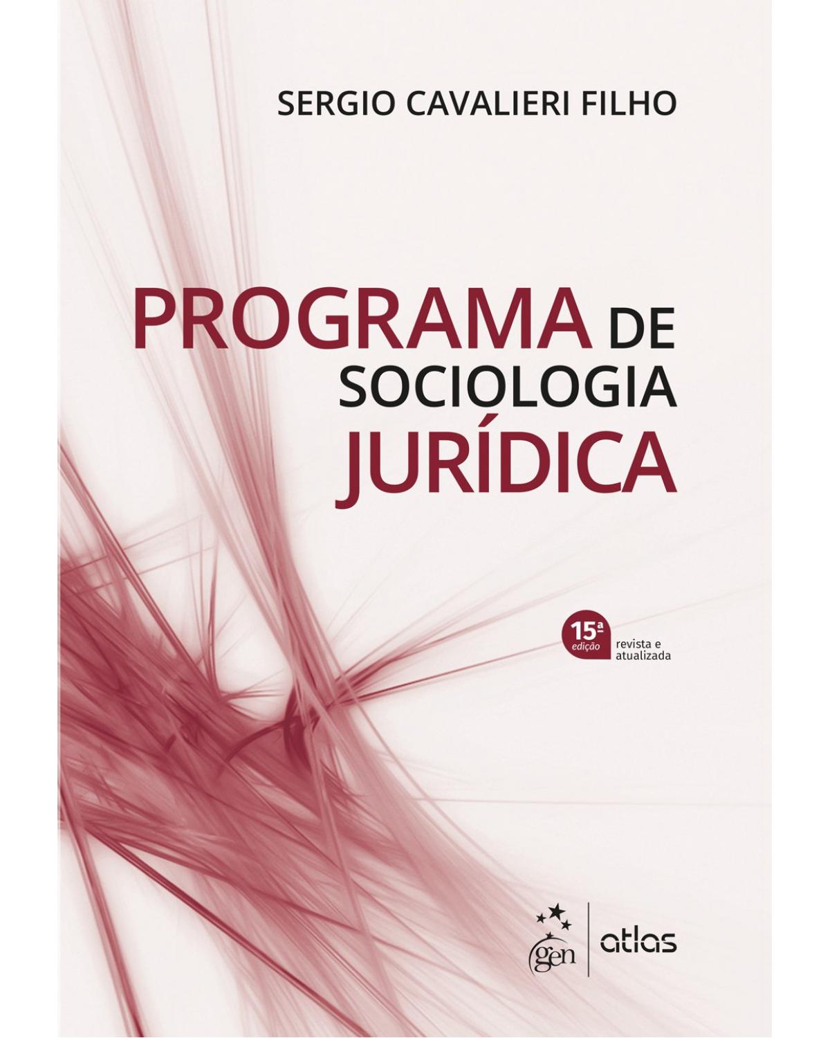 Programa de sociologia jurídica - 15ª Edição | 2019