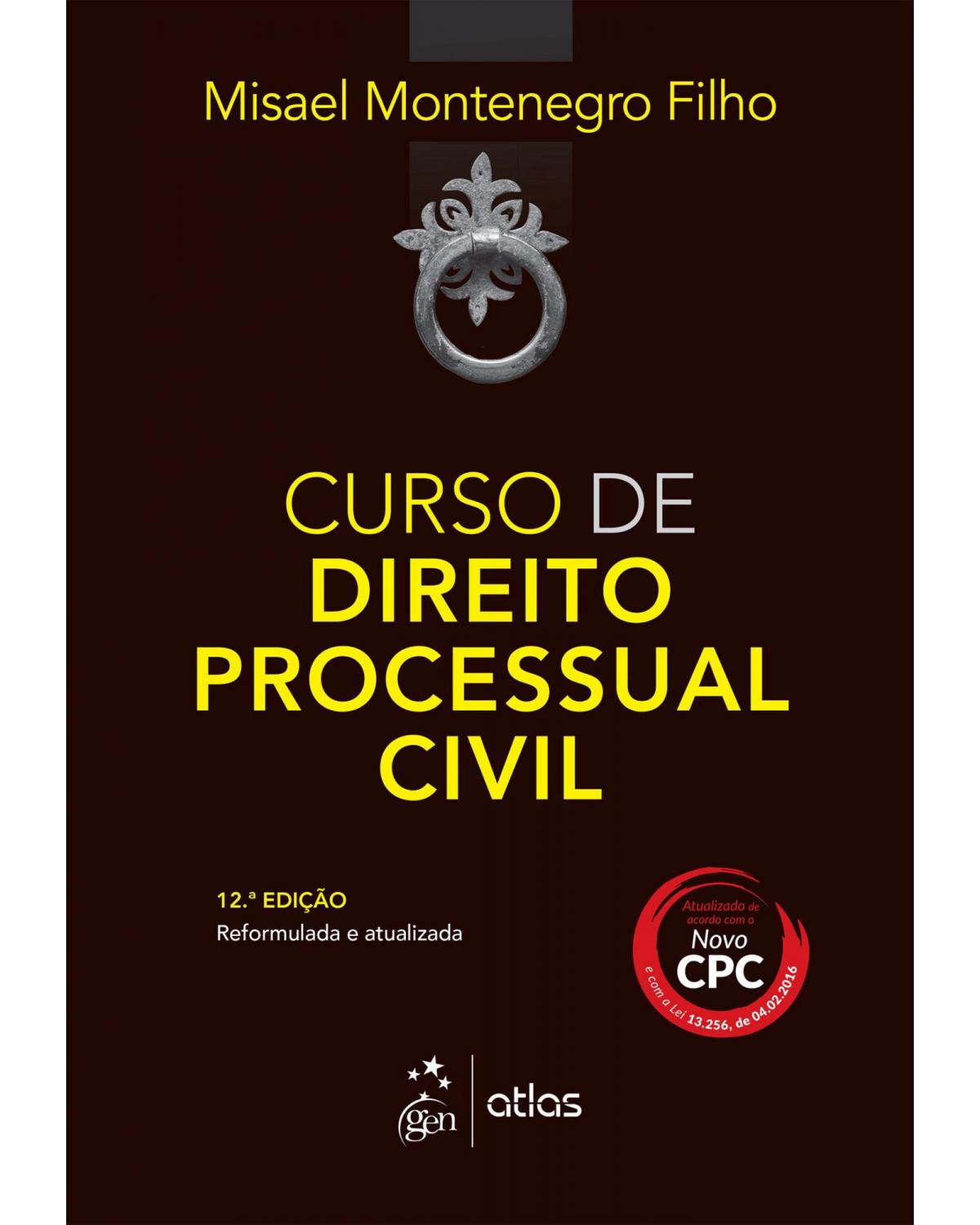 Curso direito processual civil - 12ª Edição | 2016