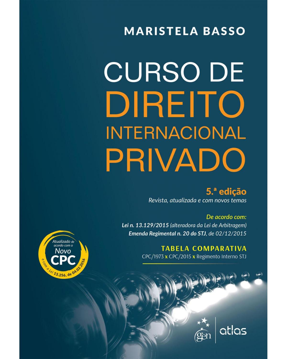 Curso de direito internacional privado - 5ª Edição | 2016