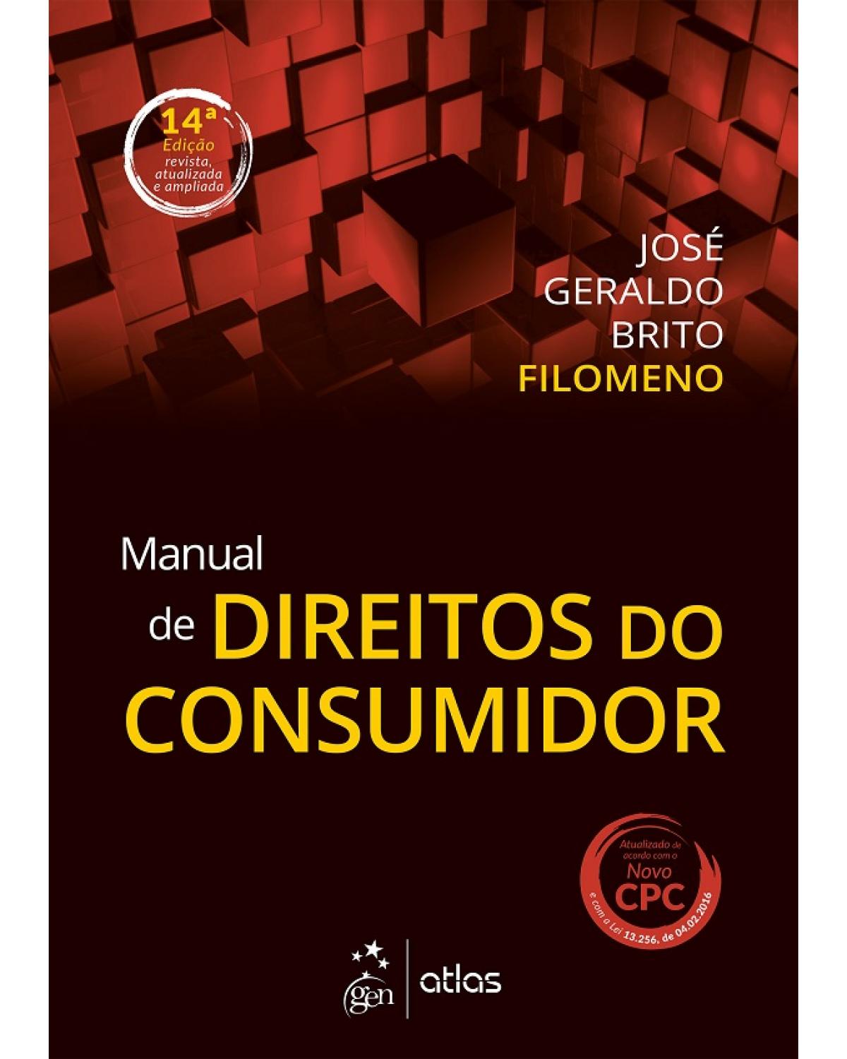 Manual de direitos do consumidor - 14ª Edição | 2016