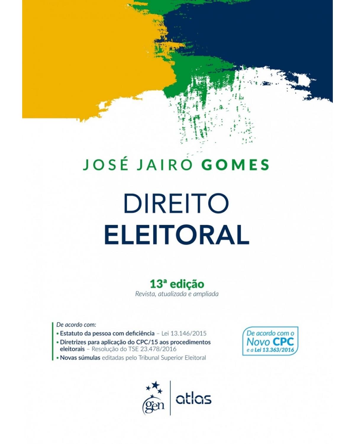 Direito Eleitoral - 13ª Edição | 2017
