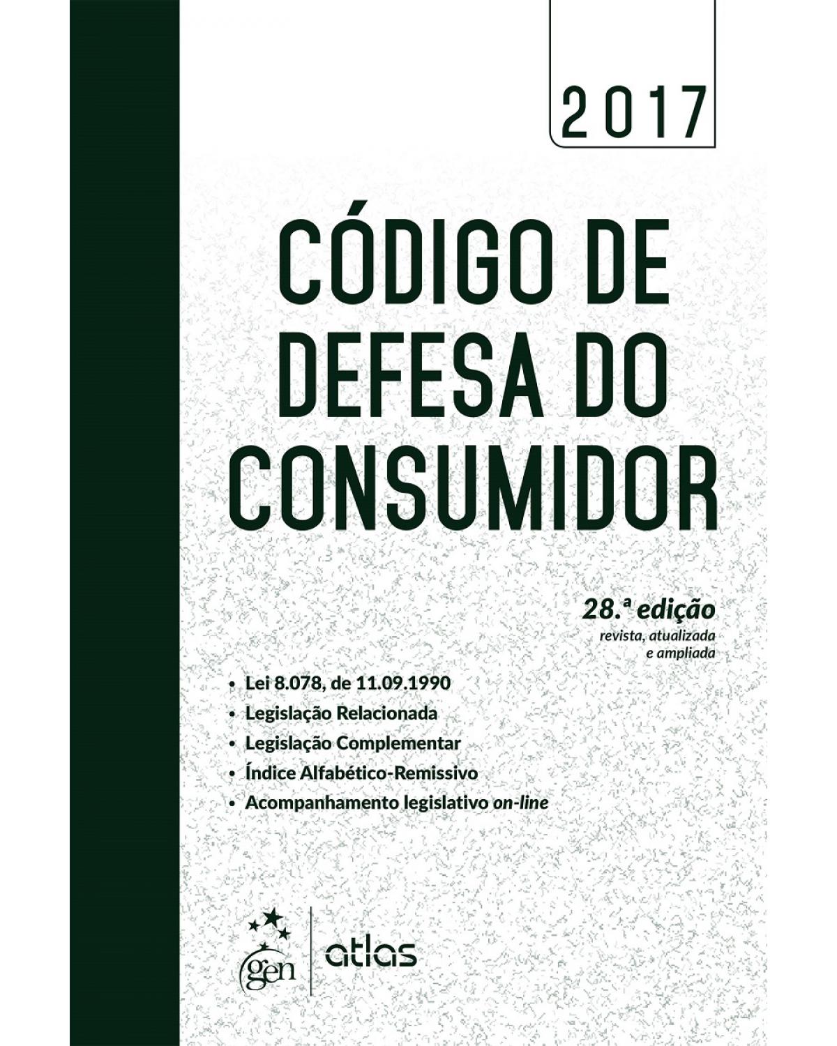 Código de defesa do consumidor - 28ª Edição | 2017