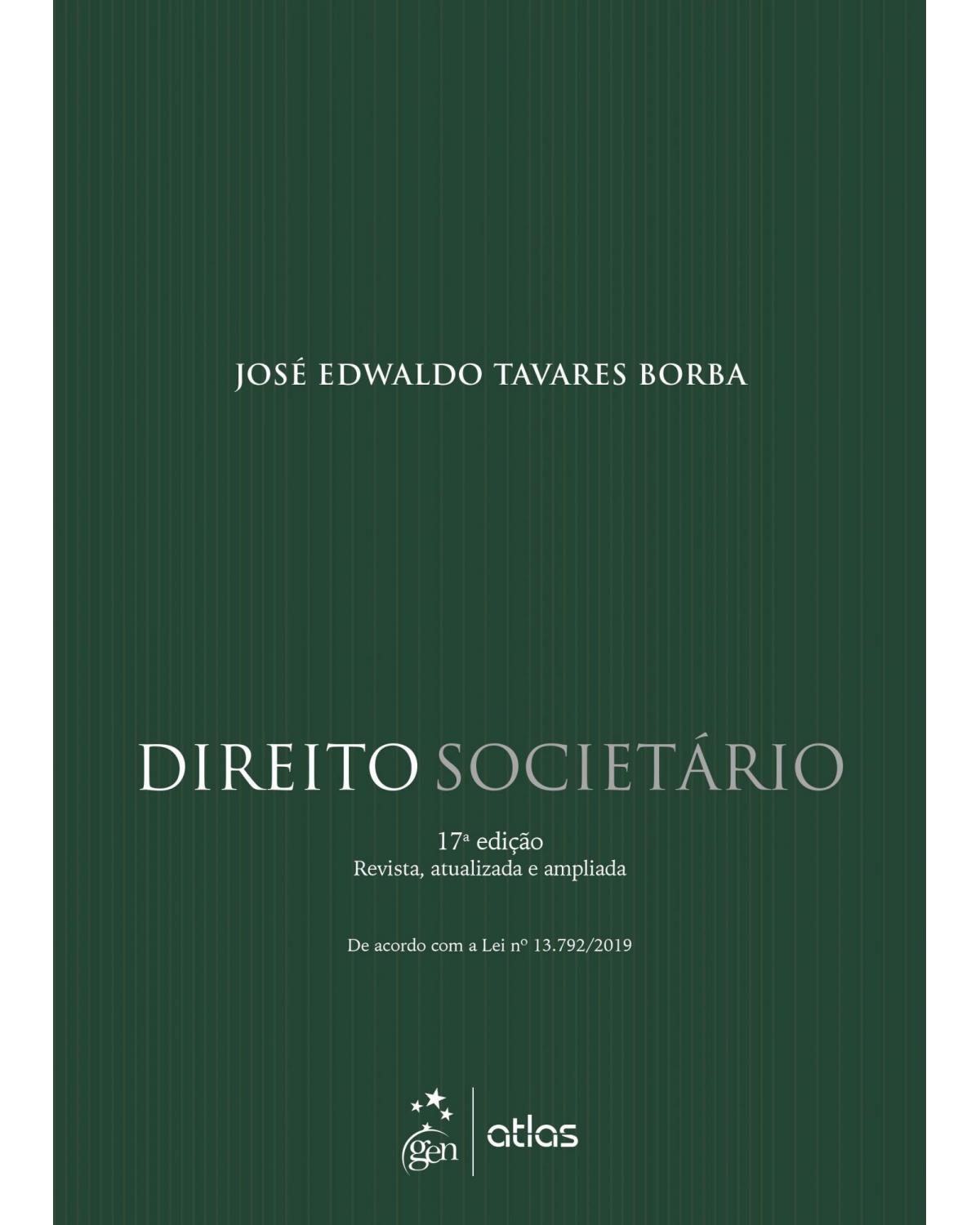 Direito Societário - 17ª Edição | 2019