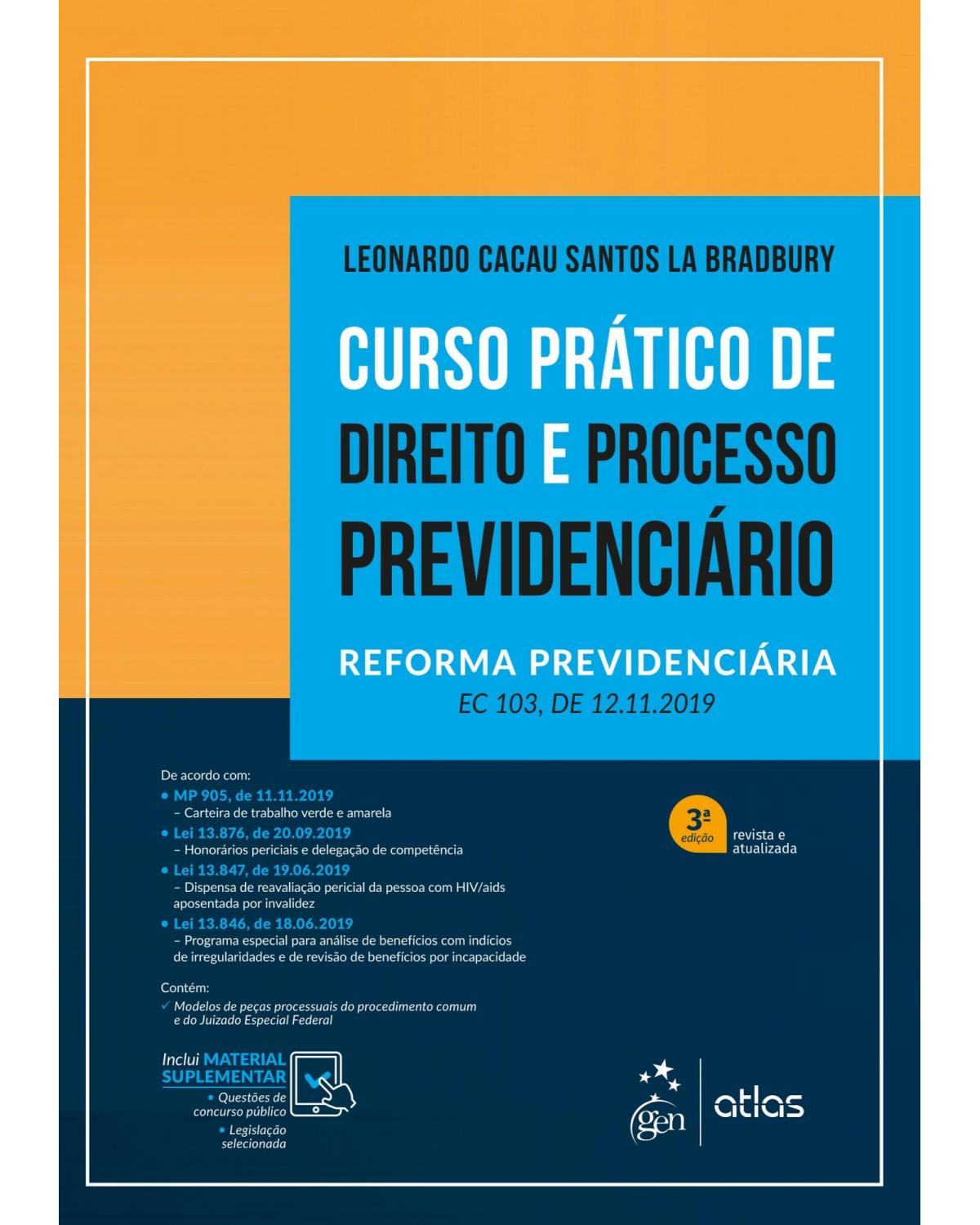 Curso prático de direito e processo previdenciário - 3ª Edição | 2020