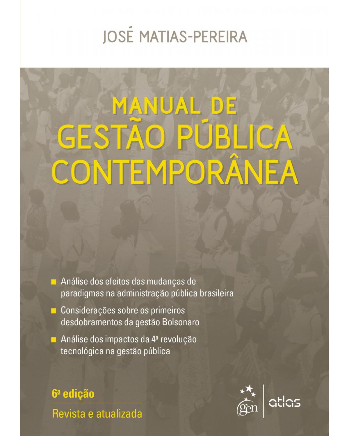 Manual de gestão pública contemporânea - 6ª Edição | 2020
