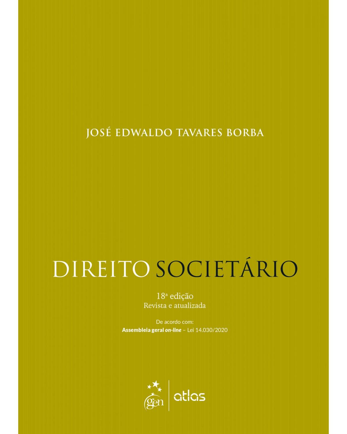 Direito Societário - 18ª Edição | 2021