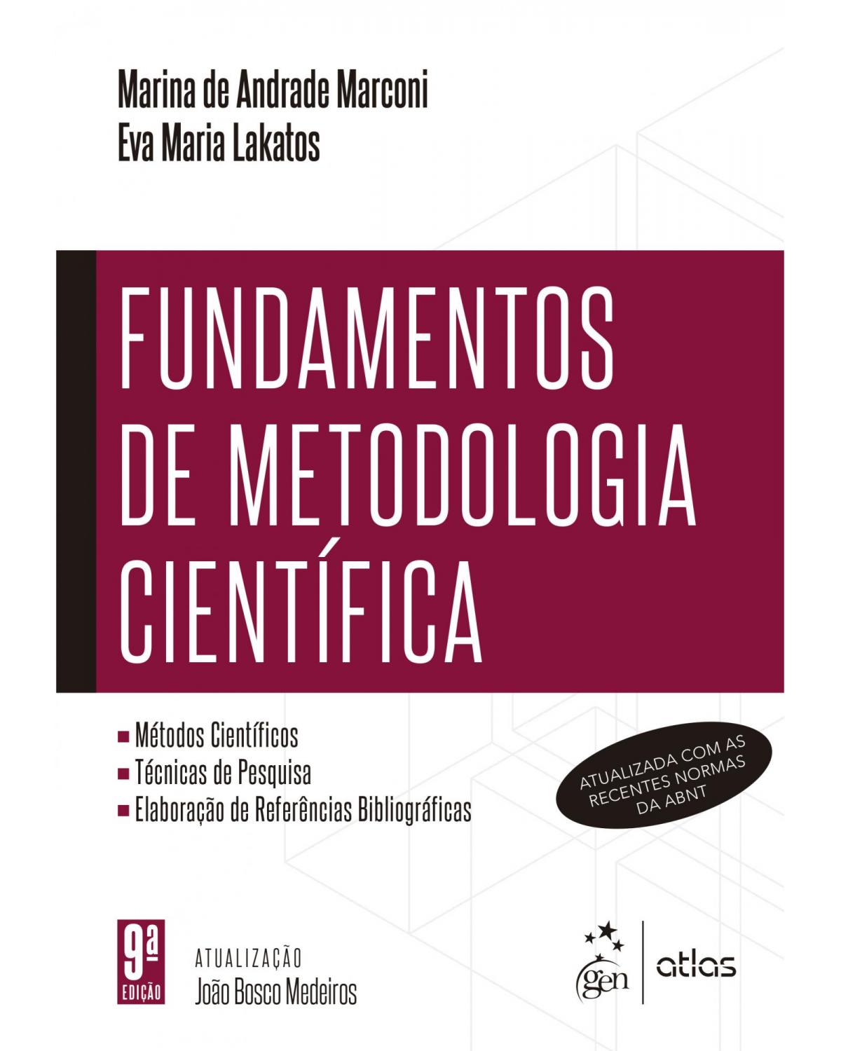 Fundamentos de metodologia científica - 9ª Edição | 2021