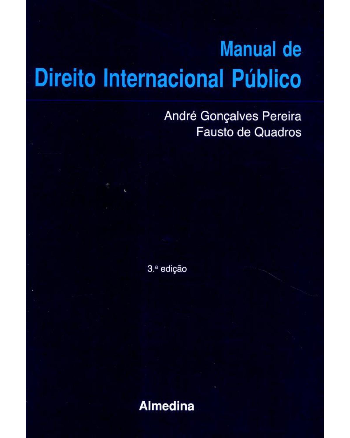 Manual de direito internacional público - 3ª Edição | 2007