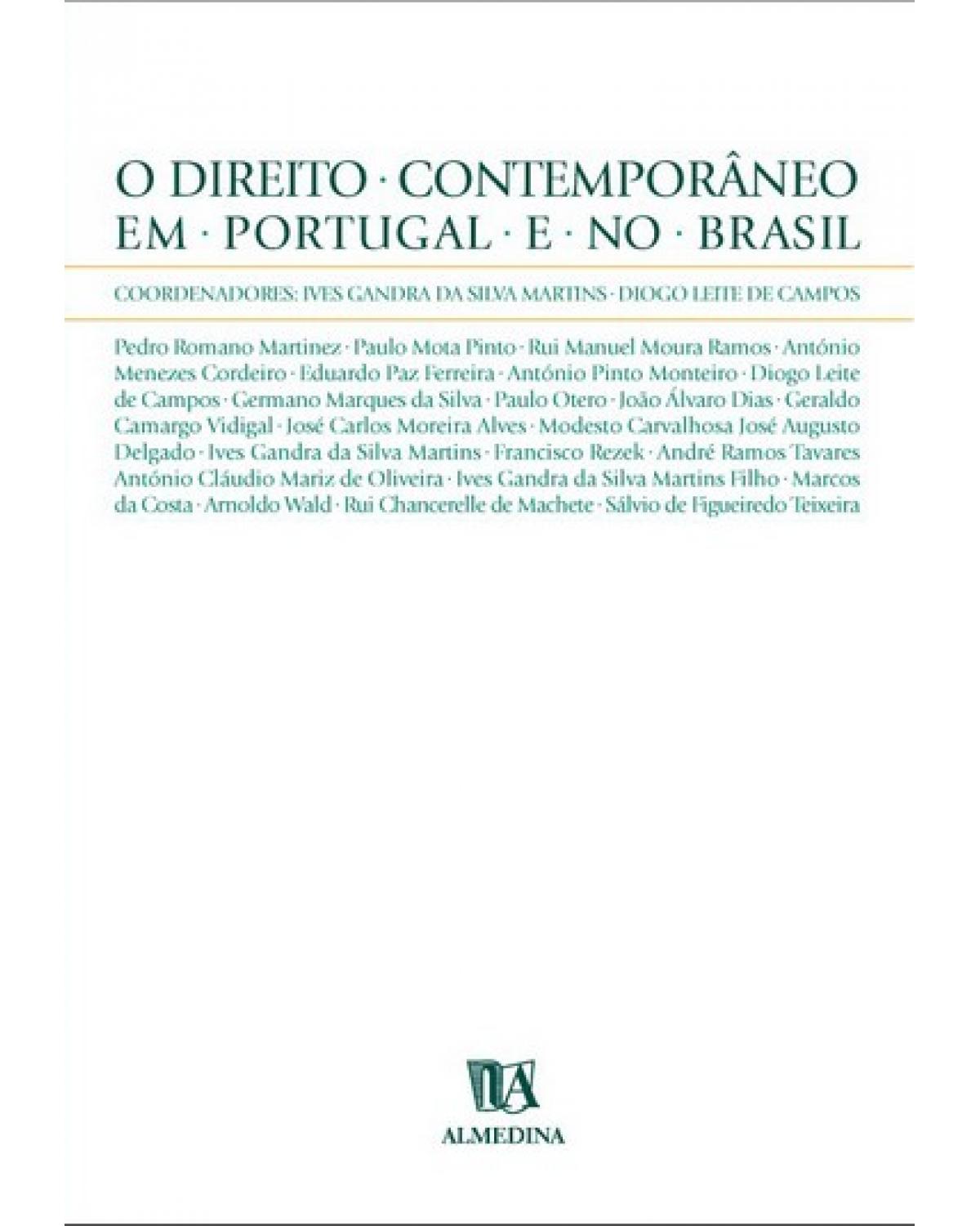 O direito contemporâneo em Portugal e no Brasil - 1ª Edição | 2004
