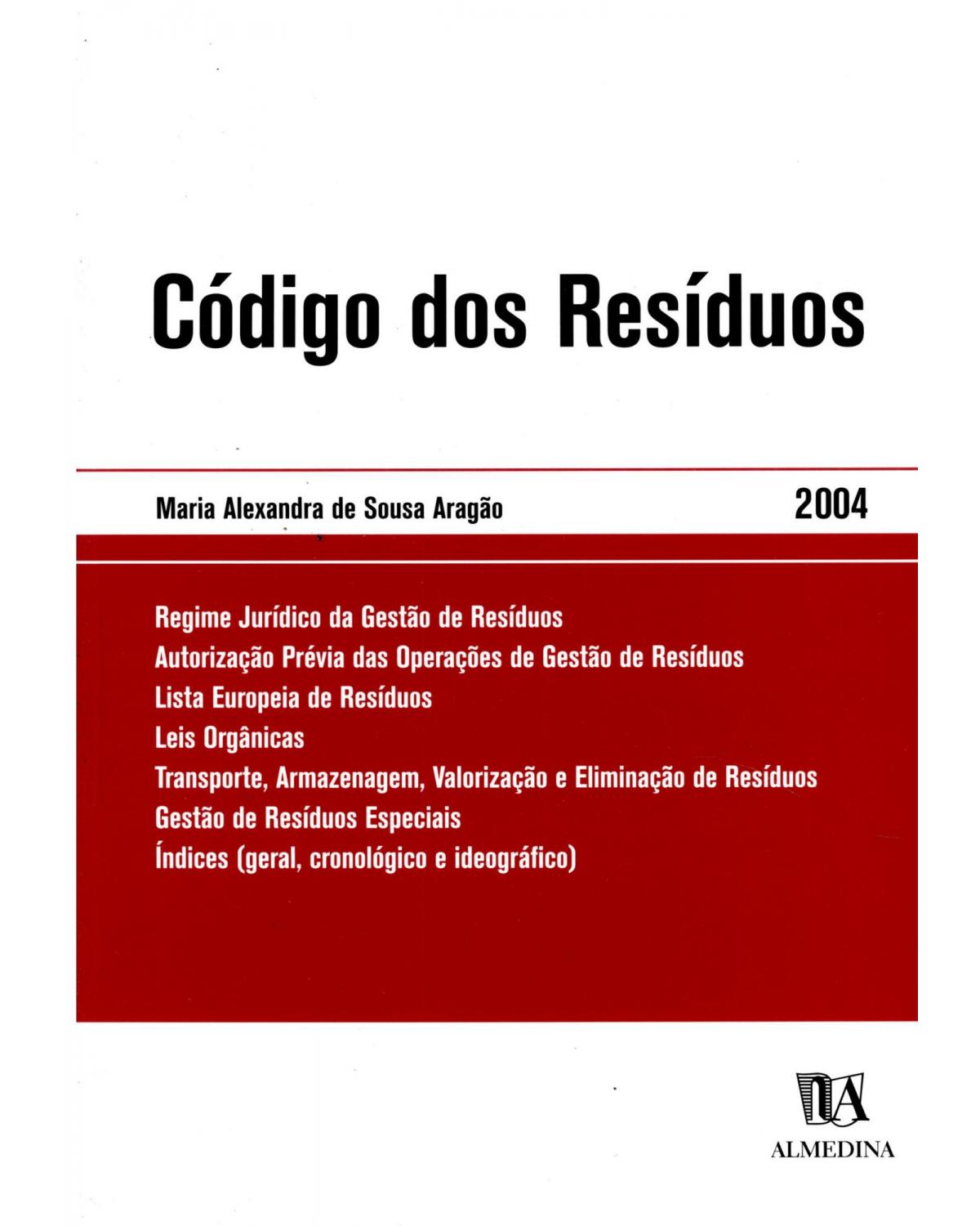 Código dos resíduos - 1ª Edição | 2004