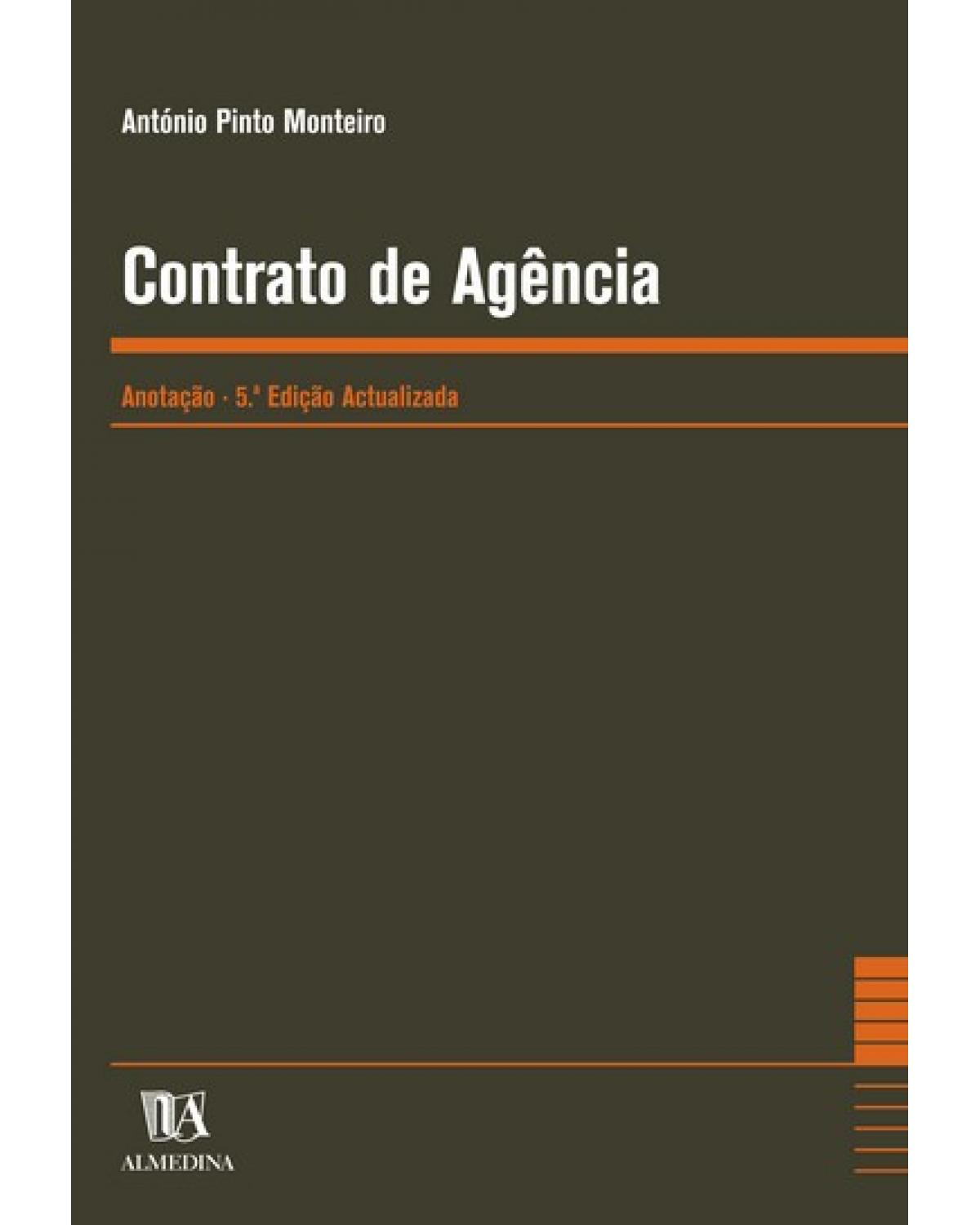 Contrato de agência  - anotação - 5ª Edição | 2004