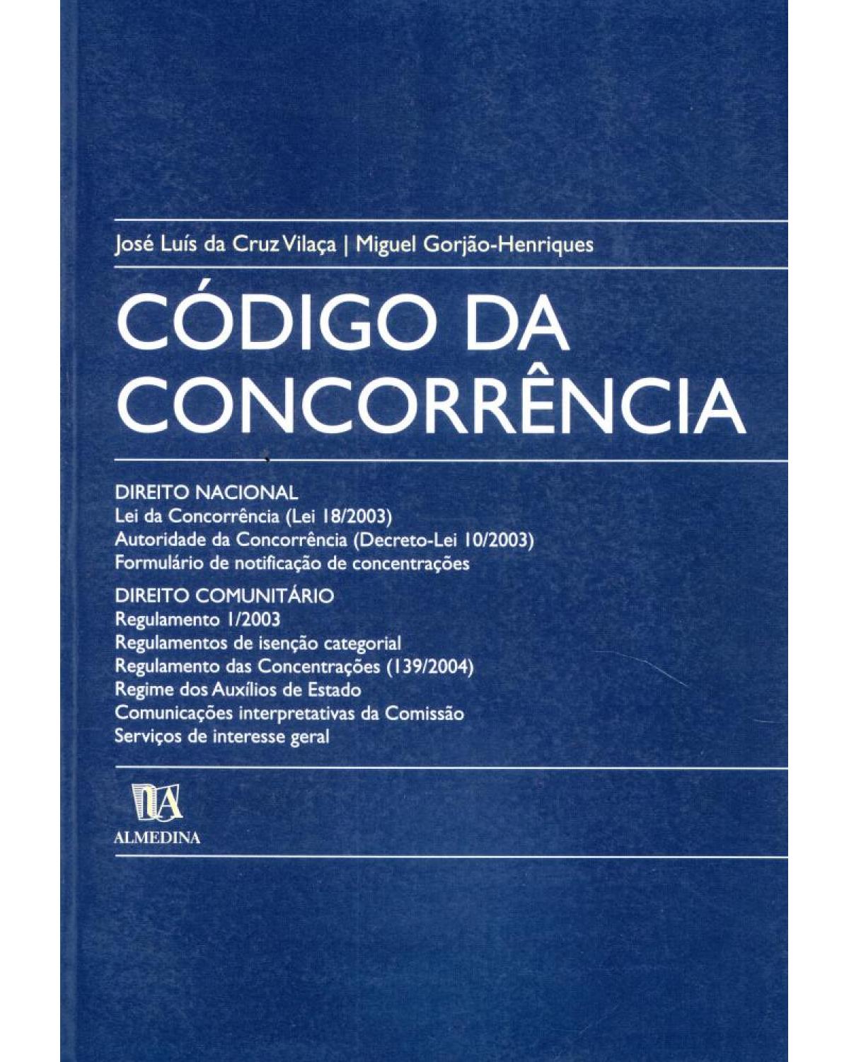 Código da concorrência - 1ª Edição | 2004