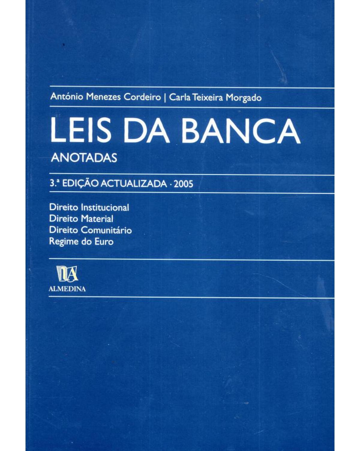 Leis da banca - anotadas - 3ª Edição | 2005
