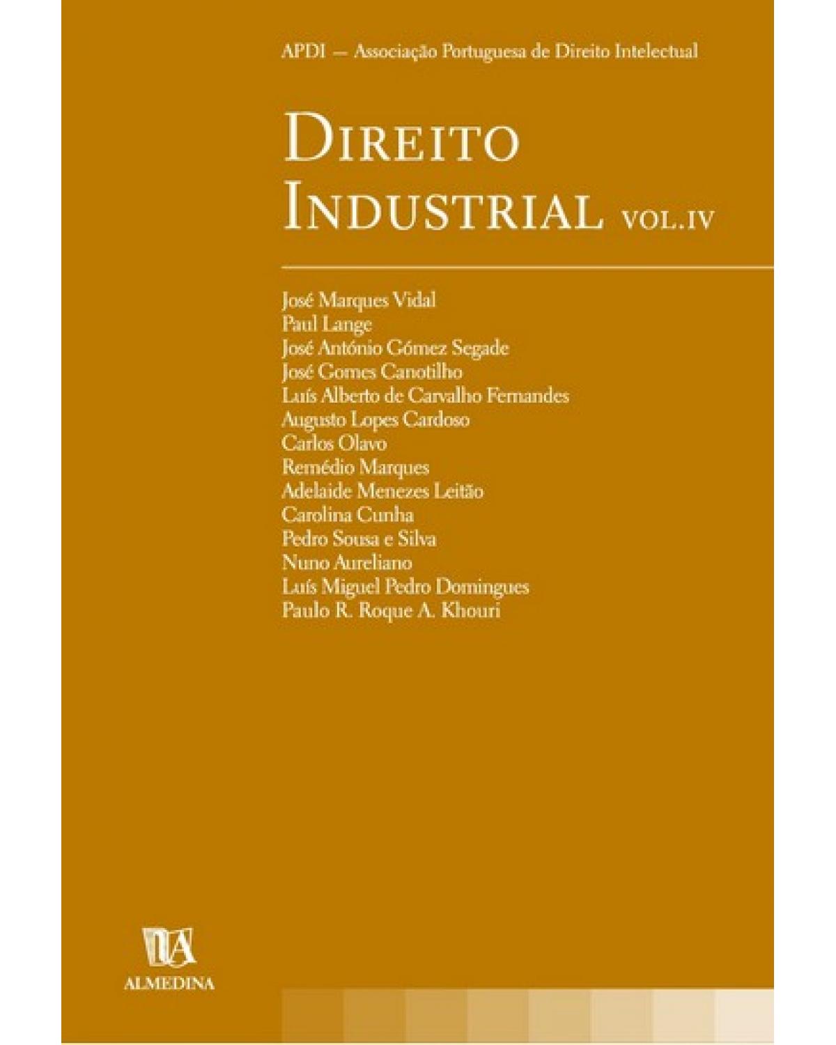 Direito industrial - Volume 4:  - 1ª Edição | 2005