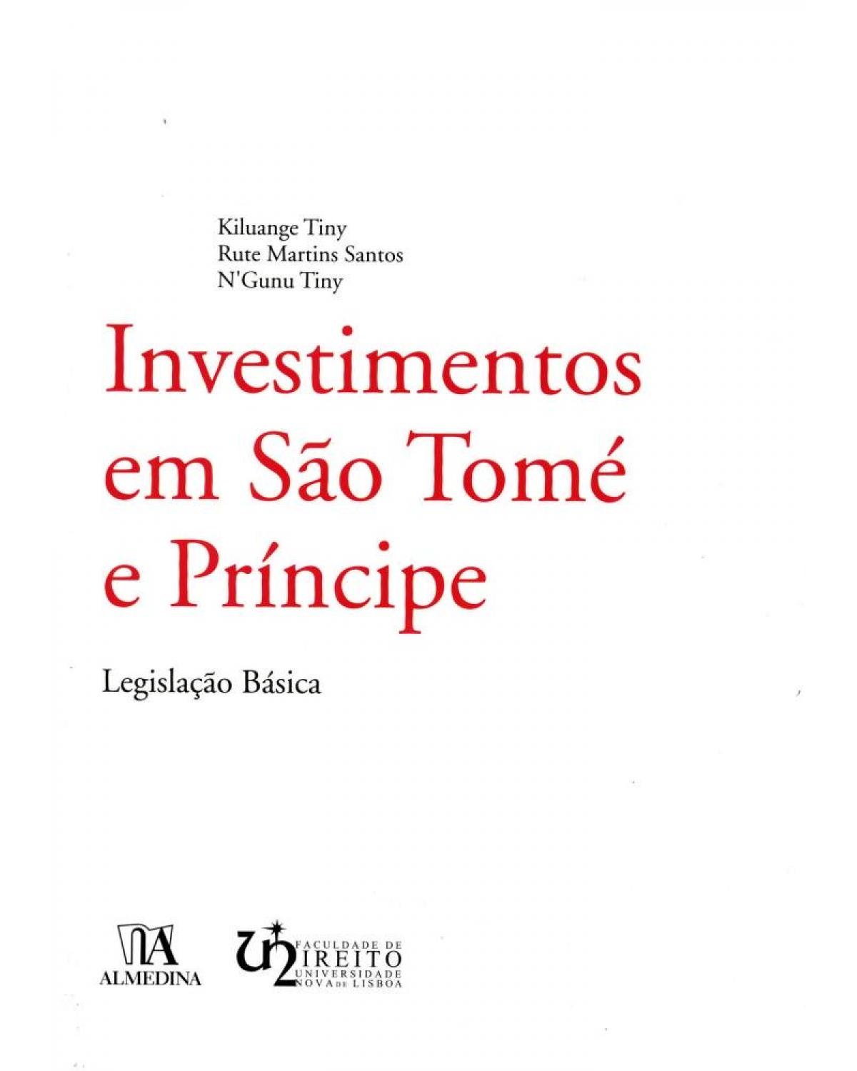 Investimentos em São Tomé e Príncipe - 1ª Edição | 2006