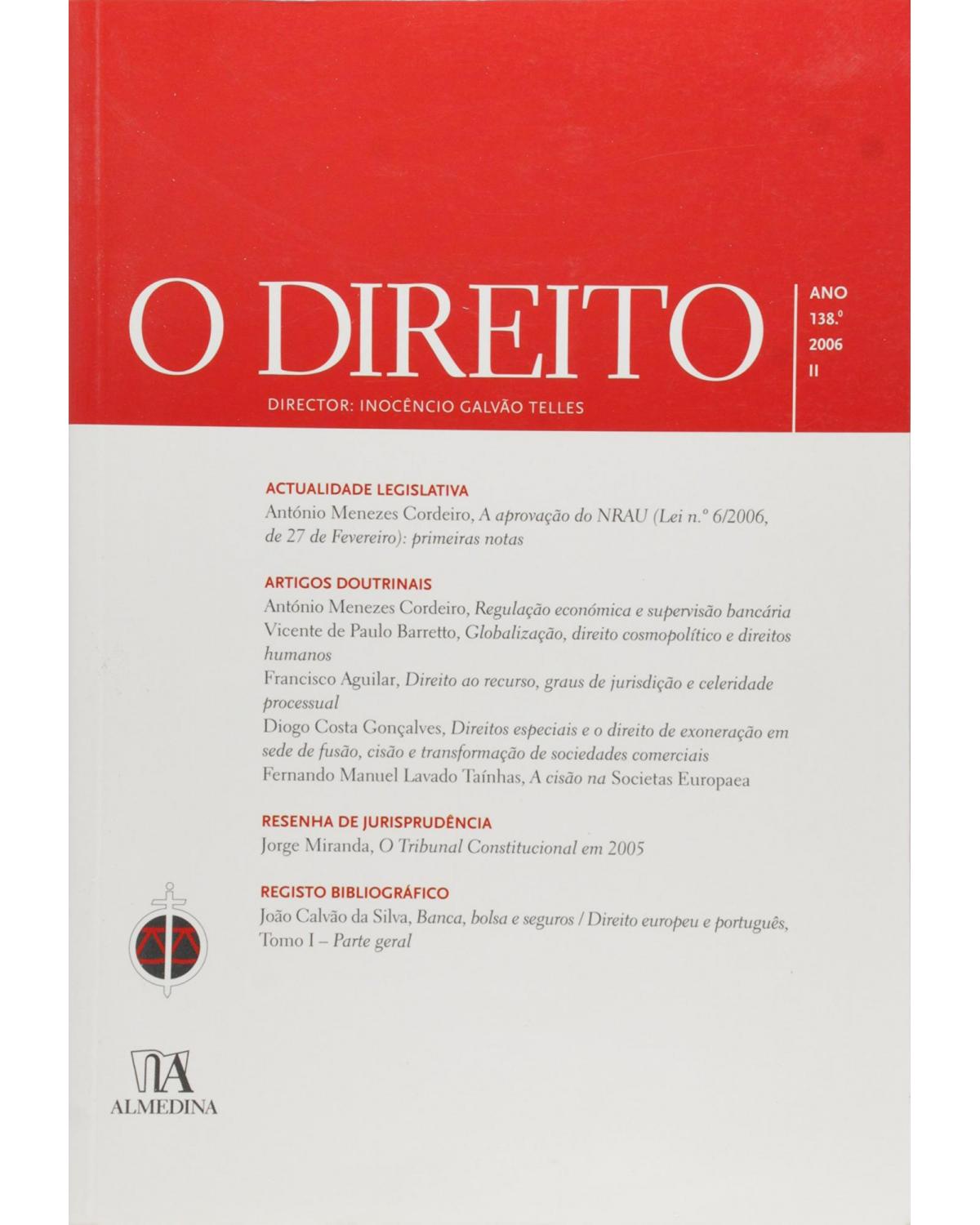 O direito - ano 138º - II - 1ª Edição | 2006