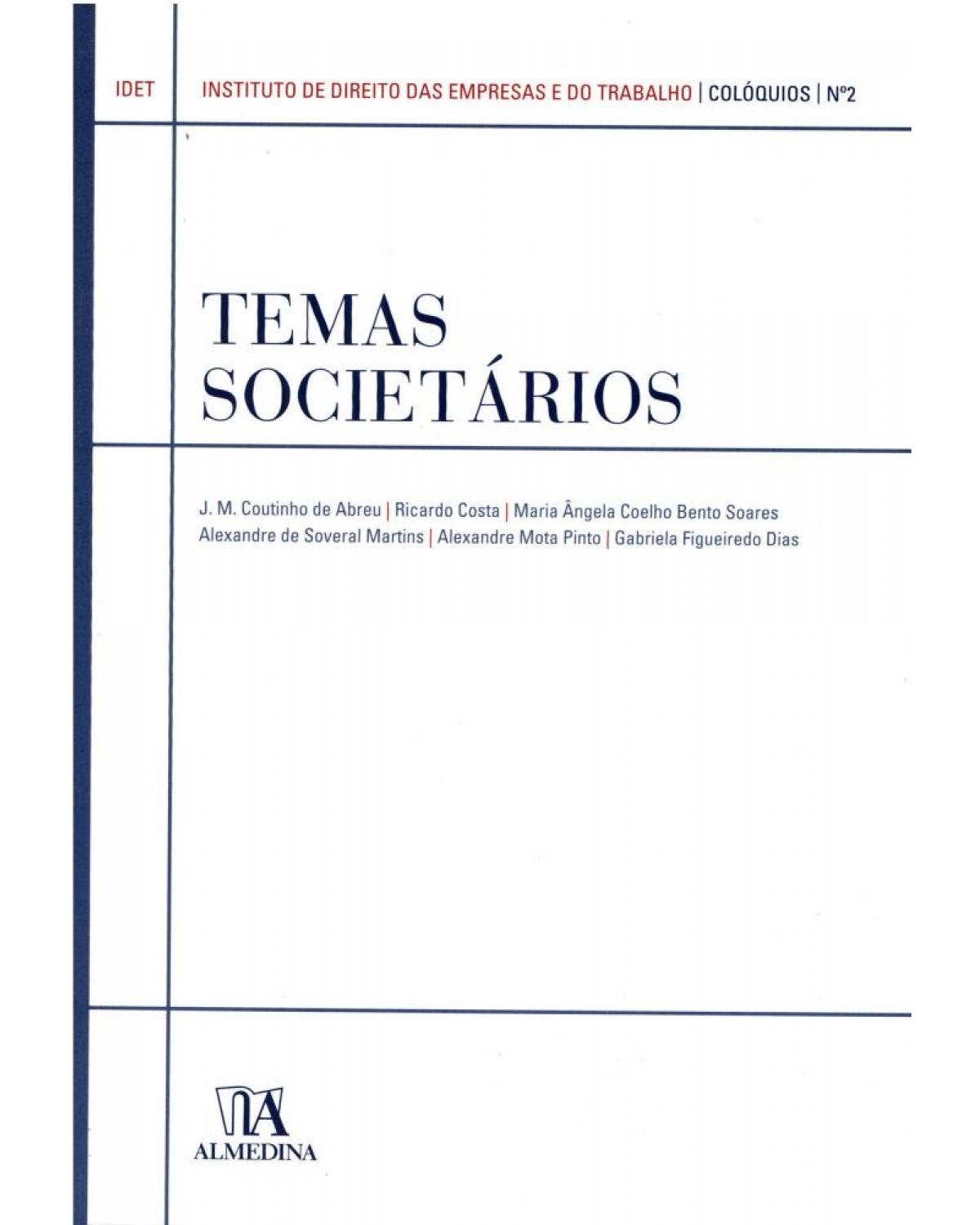 Temas societários - 1ª Edição | 2006