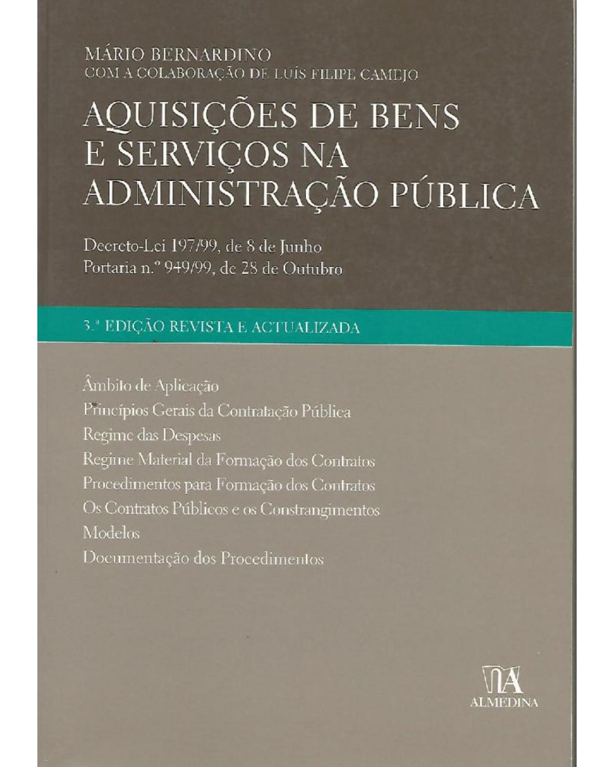 Aquisições de bens e serviços na administração pública - 3ª Edição | 2006