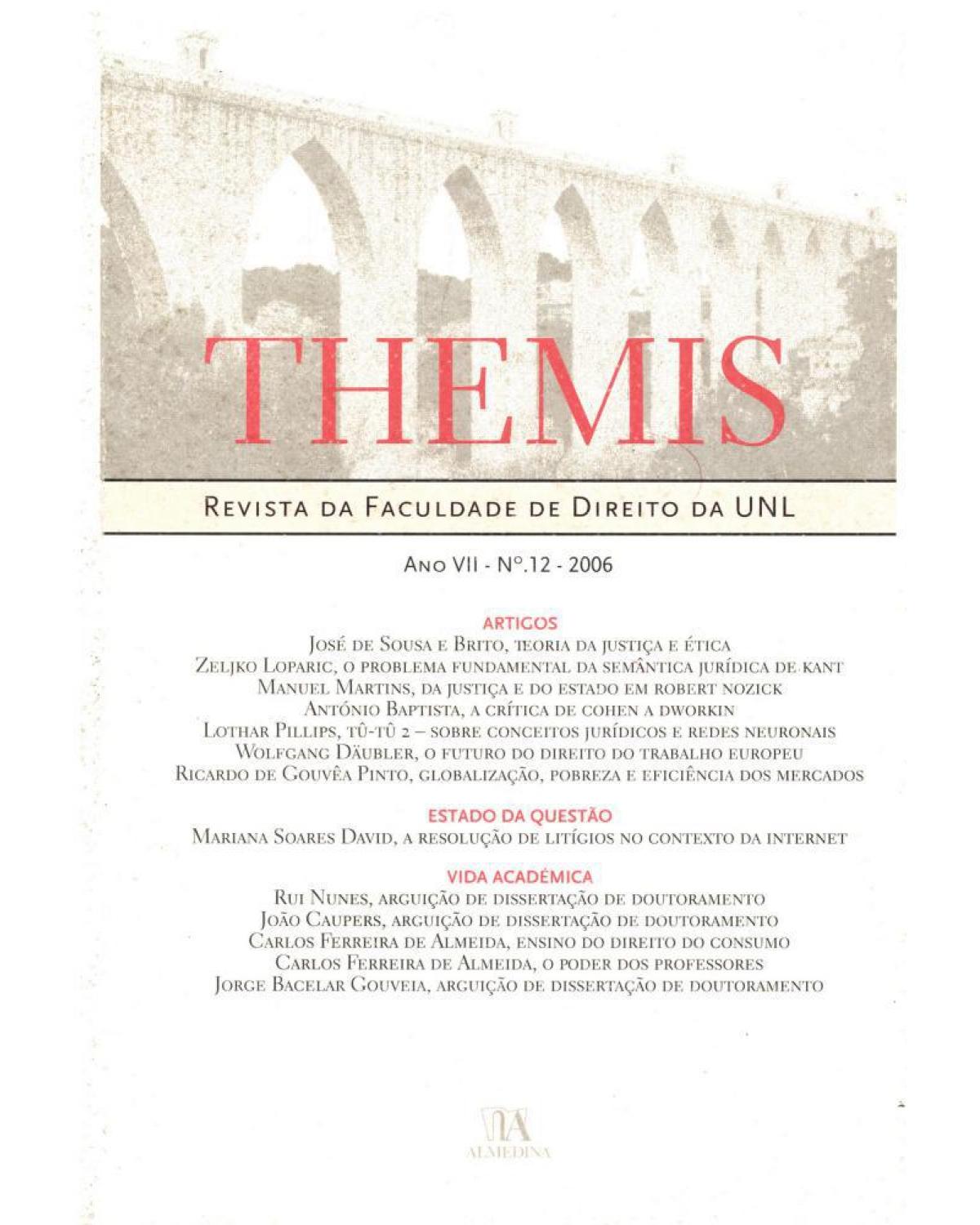 Themis - ano VII - Nº 12 - 1ª Edição | 2006