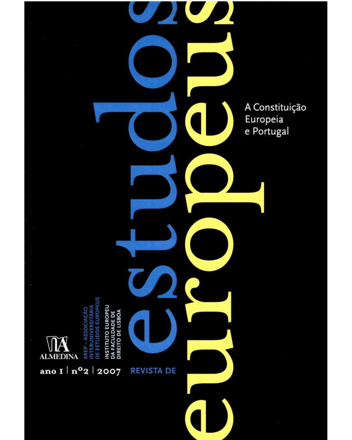 Revista de estudos europeus - ano I - Nº 2 - 1ª Edição | 2007