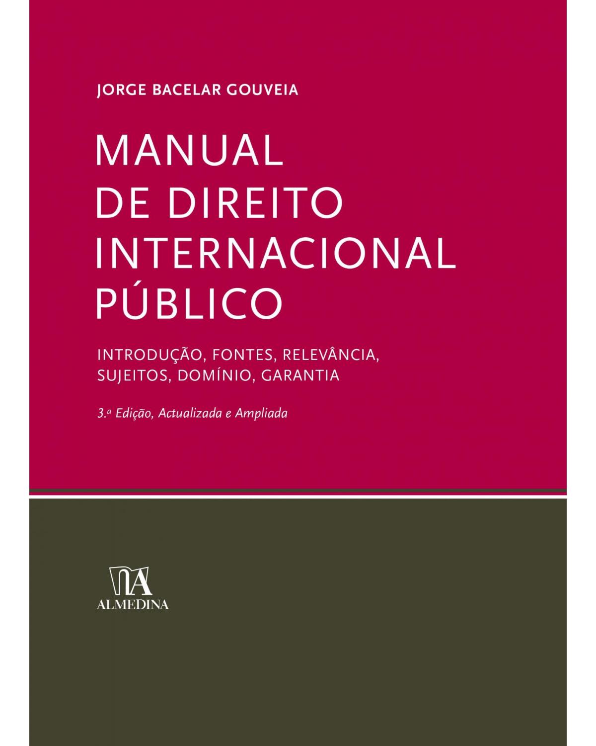 Manual de direito internacional público - 3ª Edição | 2019