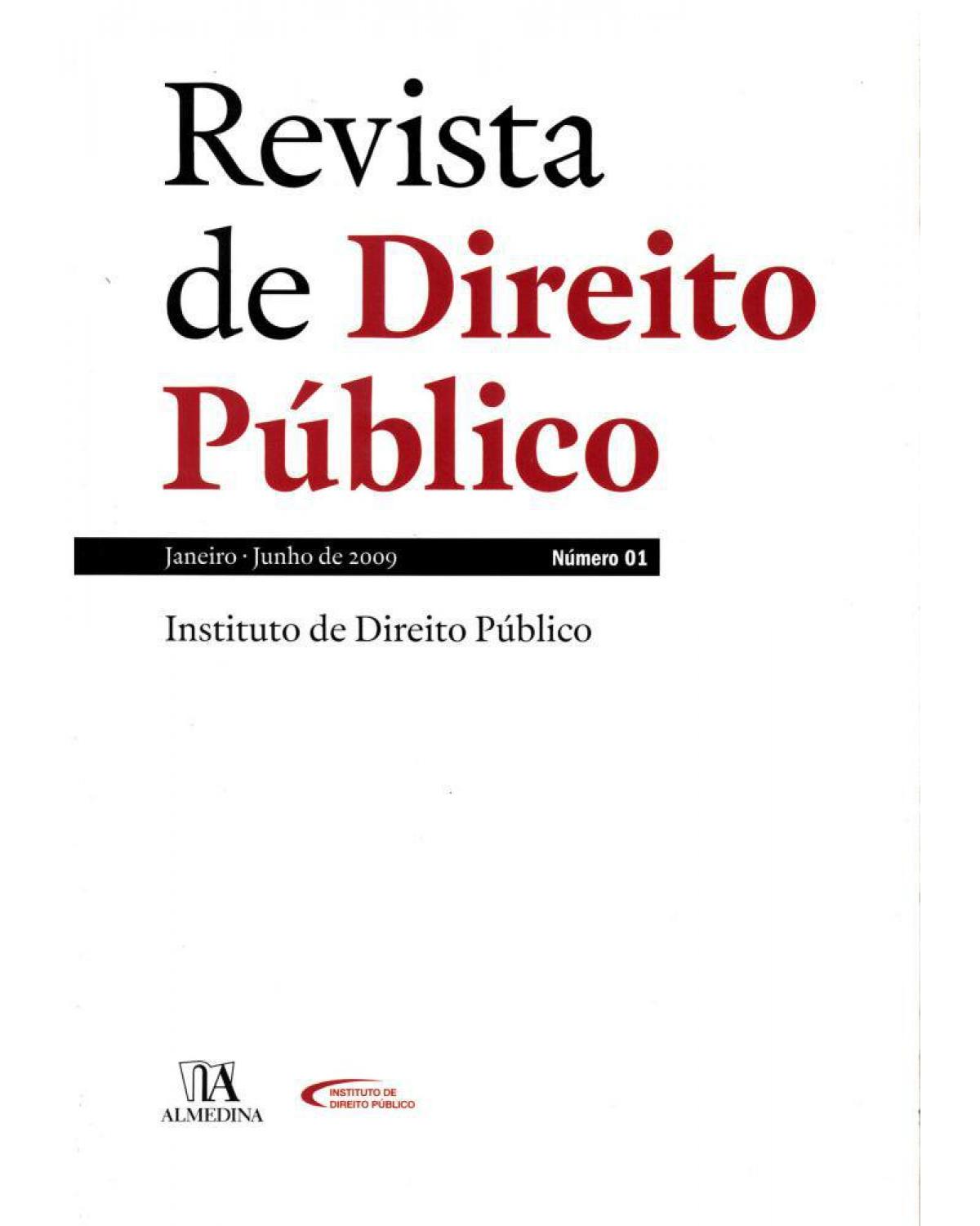 Revista de direito público - ano I - Nº 1 - 1ª Edição | 2009