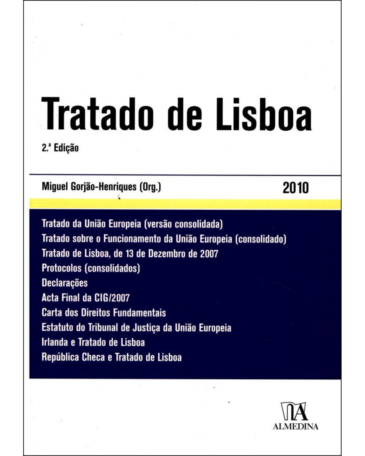 Tratado de Lisboa - 2ª Edição | 2010