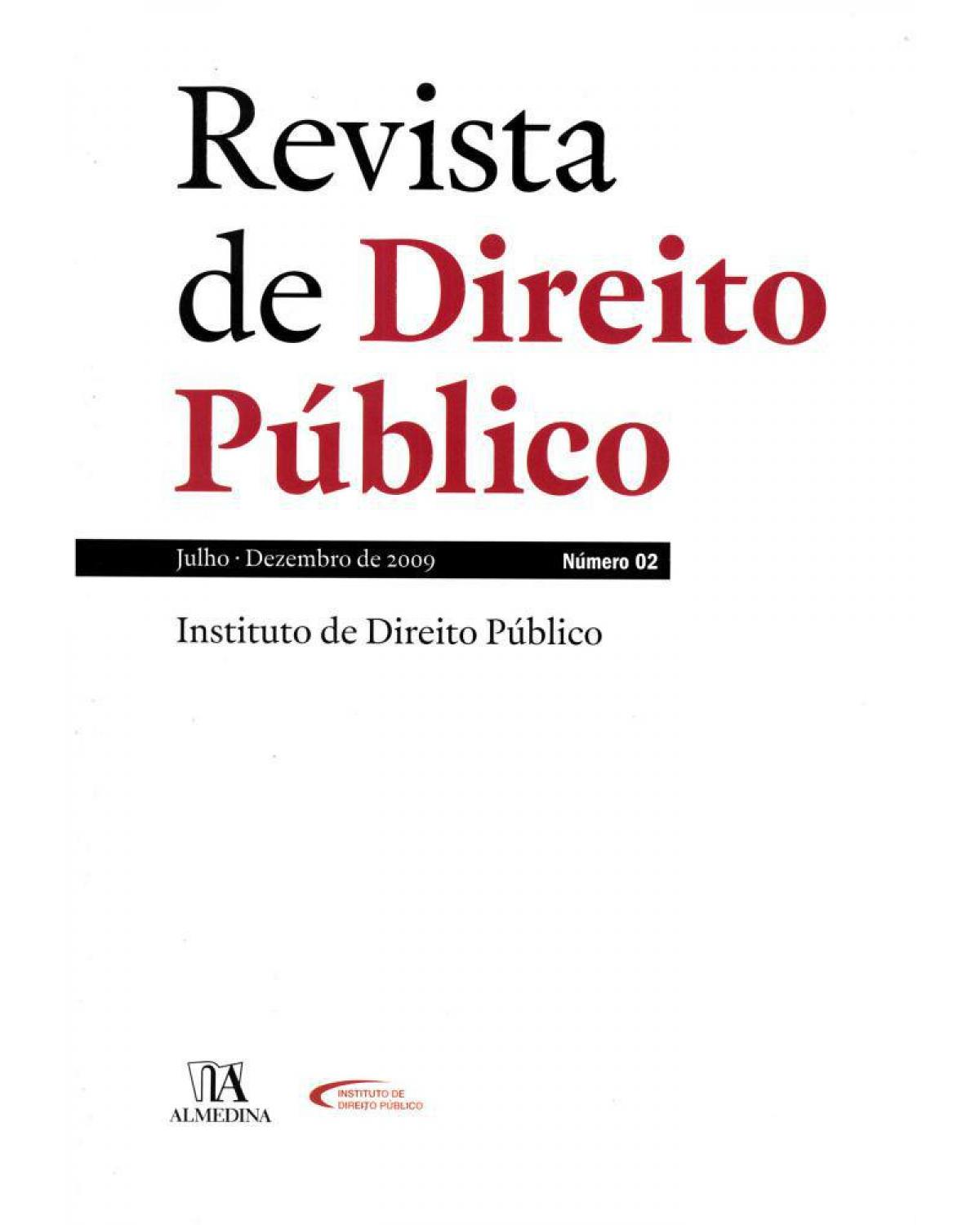 Revista de direito público - ano I - Nº 2 - 1ª Edição | 2009