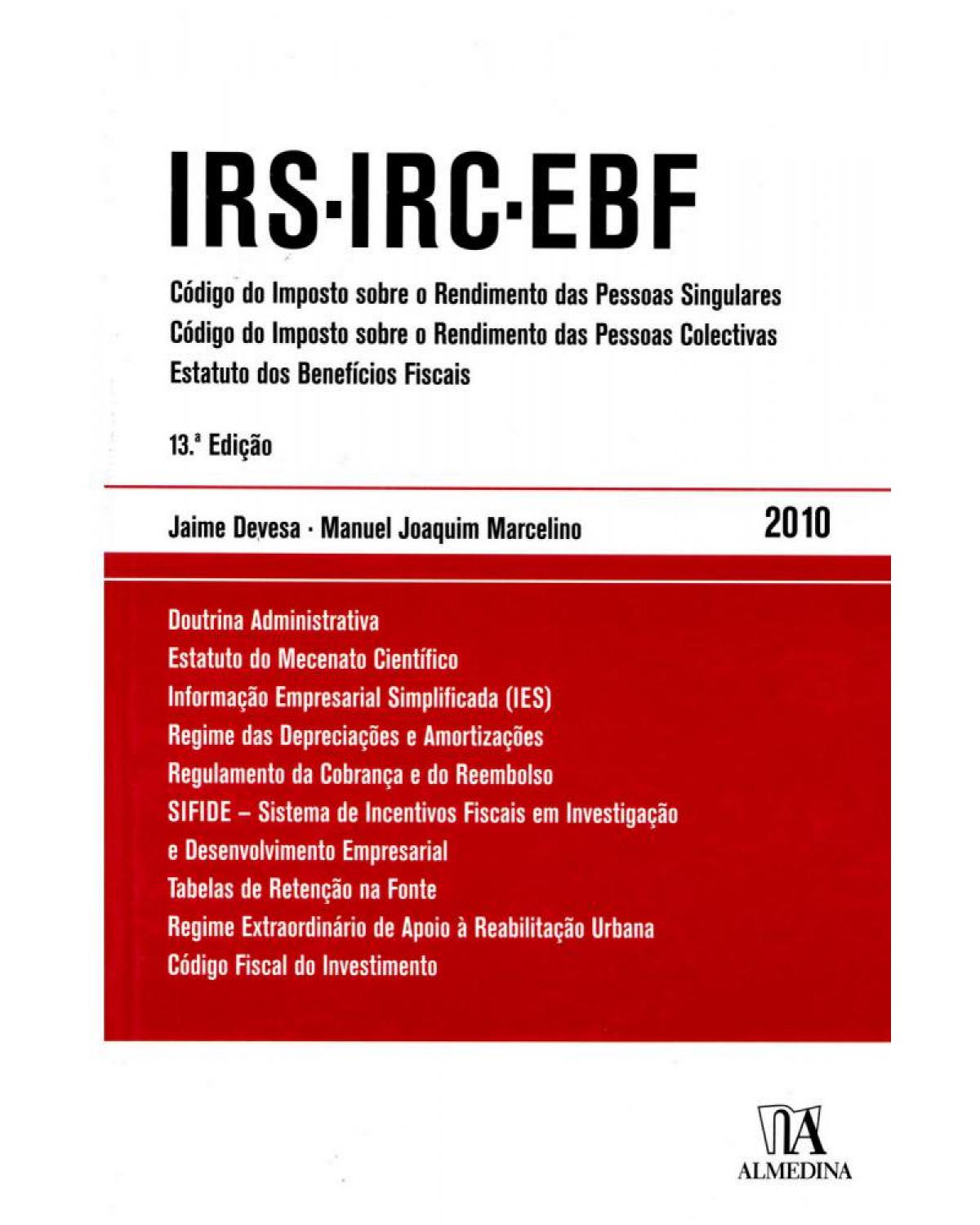 IRS - IRC - EBF - 13ª Edição | 2010