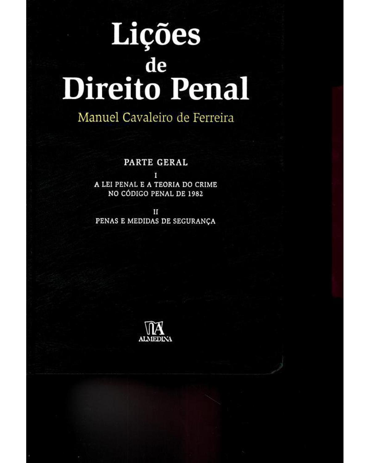 Lições de direito penal - parte geral - 1ª Edição | 2010