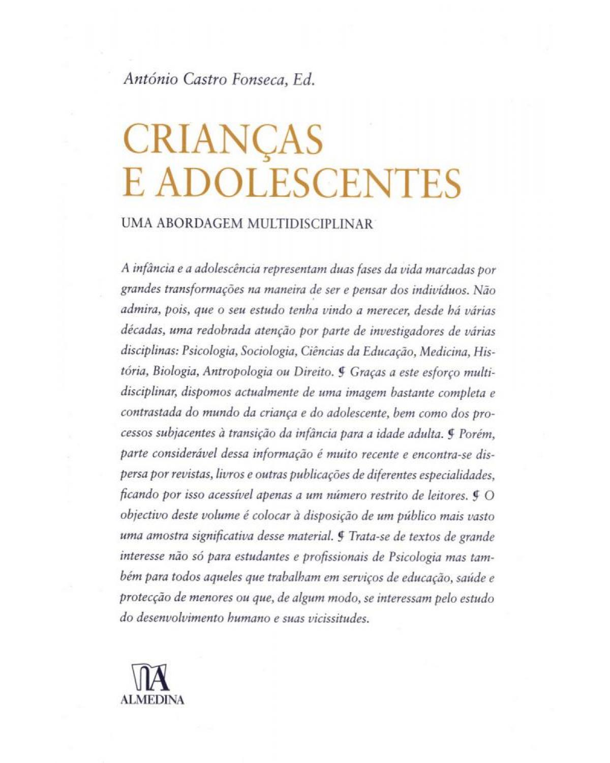 Crianças e adolescentes - uma abordagem multidisciplinar - 1ª Edição | 2010