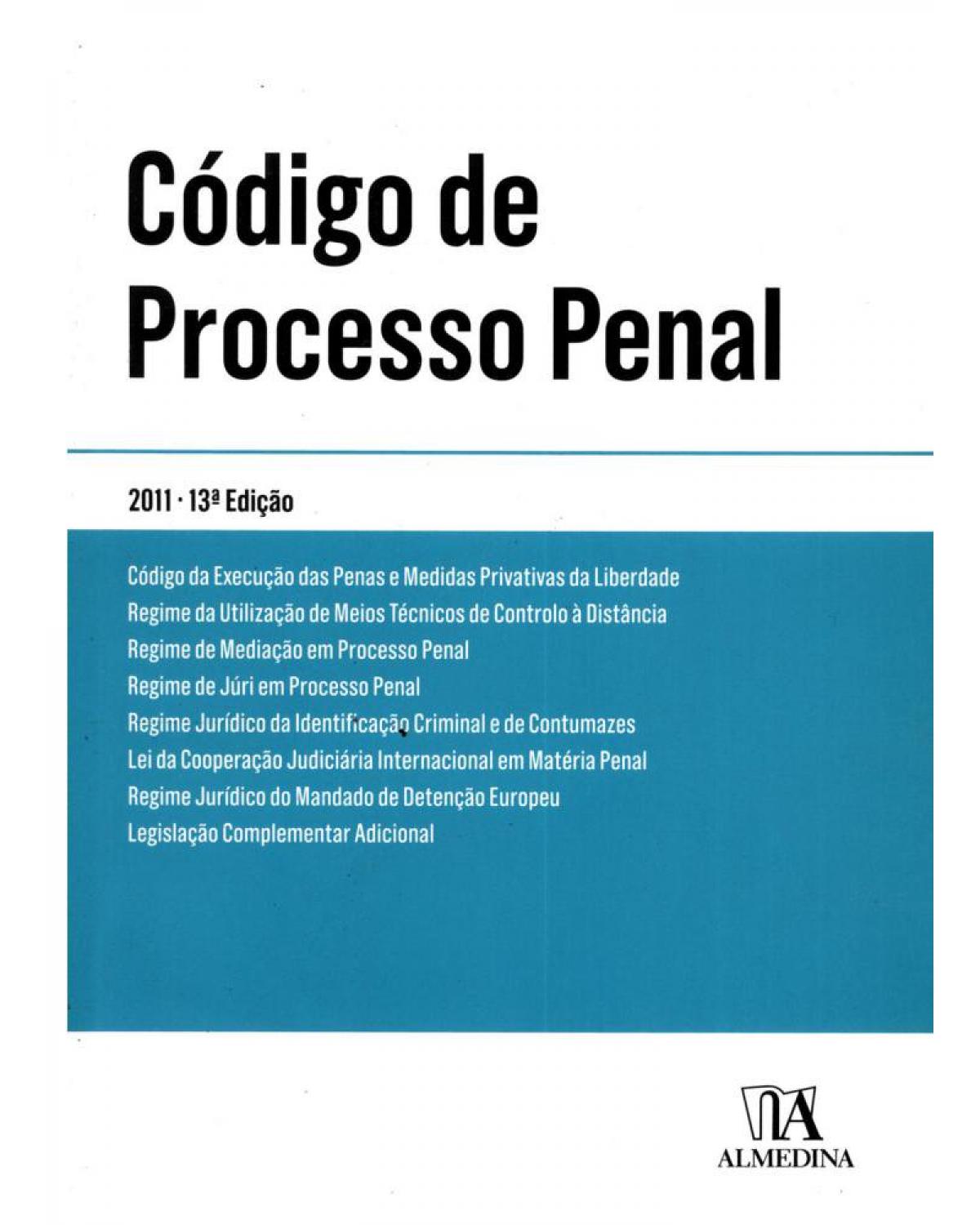 Código de processo penal - 13ª Edição | 2011