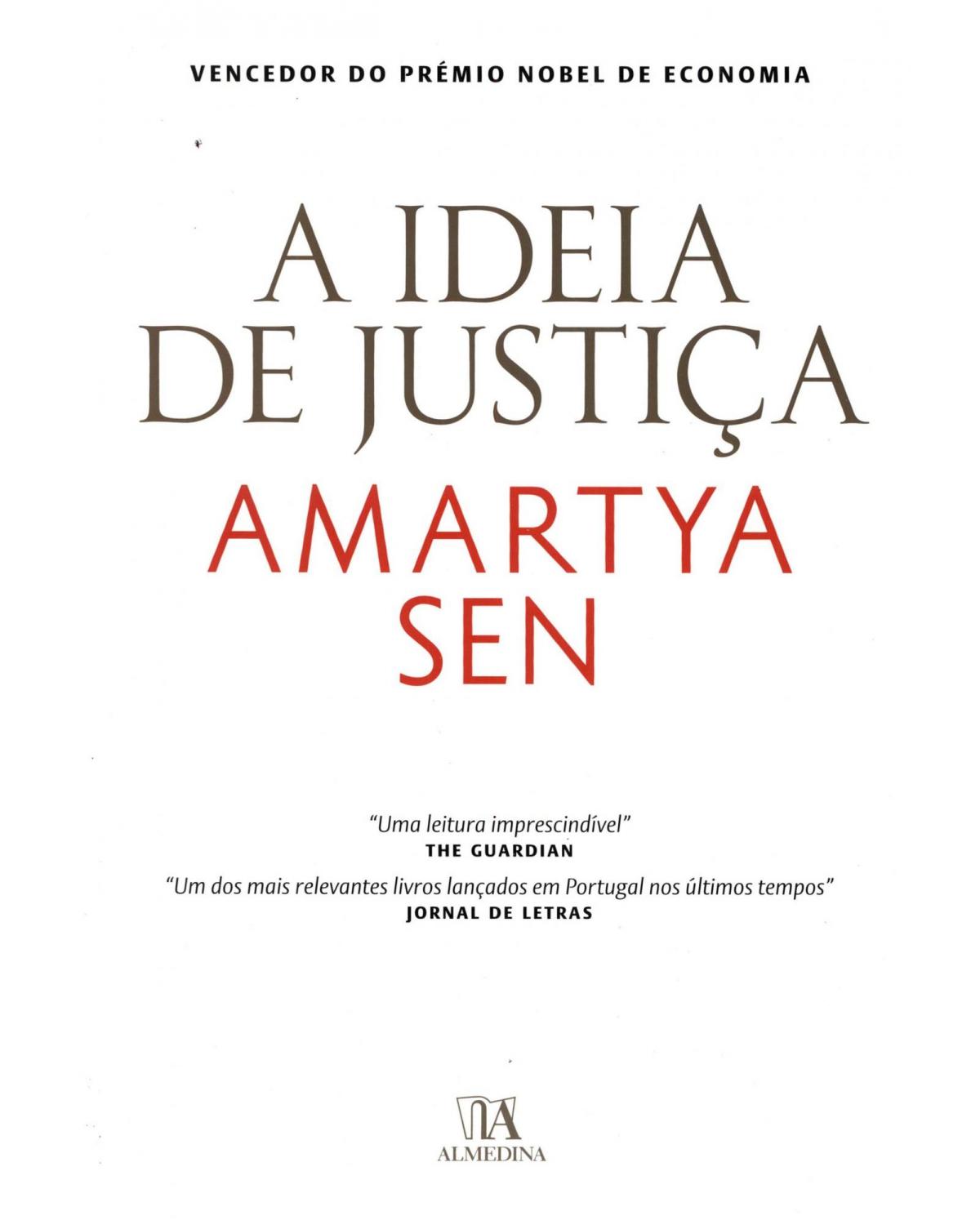 A ideia de justiça - 1ª Edição | 2012
