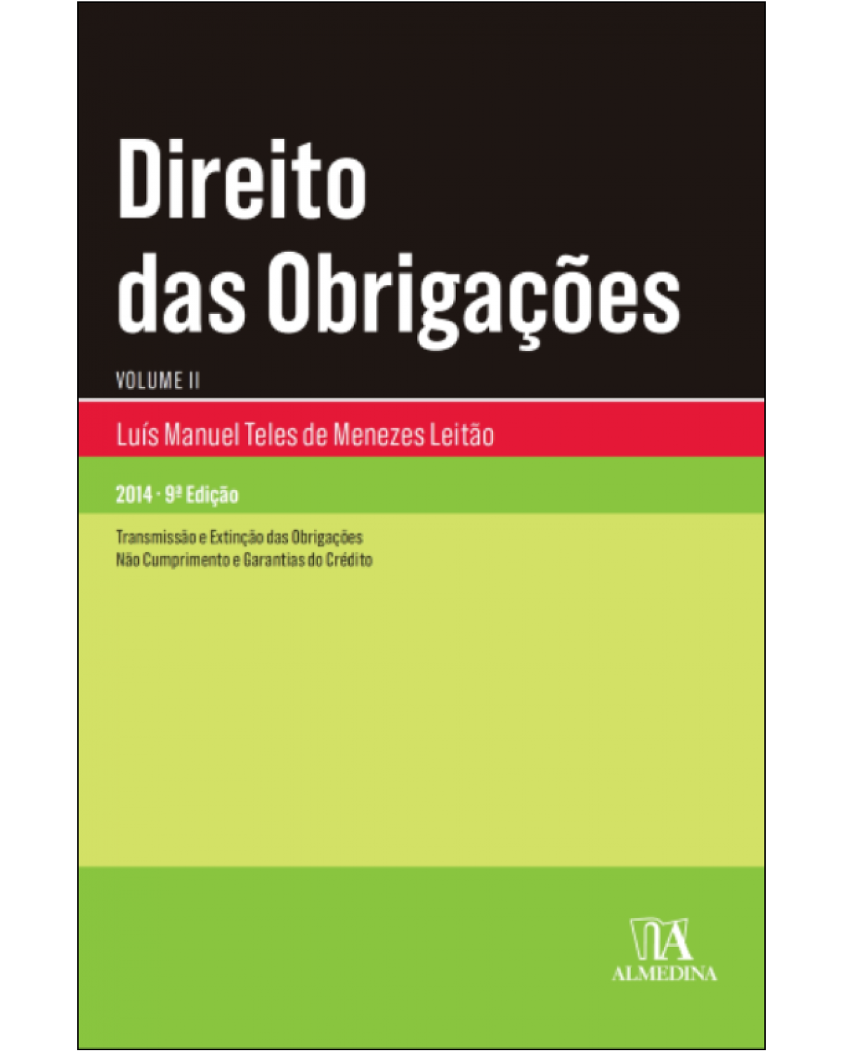 Direito das obrigações  - Volume 2:  - 9ª Edição | 2014