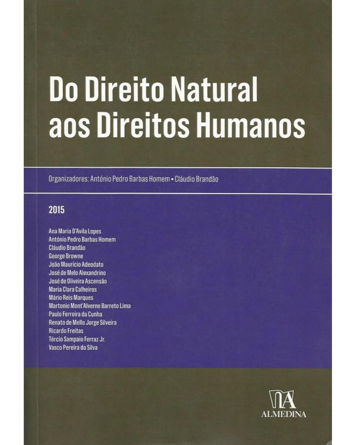 Do direito natural aos direitos humanos - 1ª Edição | 2015