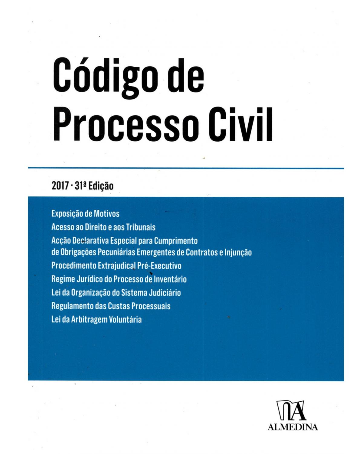 Código de processo civil - 31ª Edição | 2017