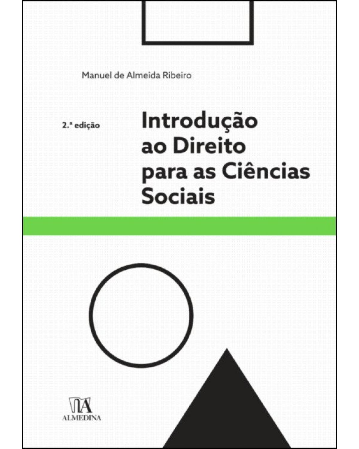 Introdução ao direito para as ciências sociais - 2ª Edição | 2019