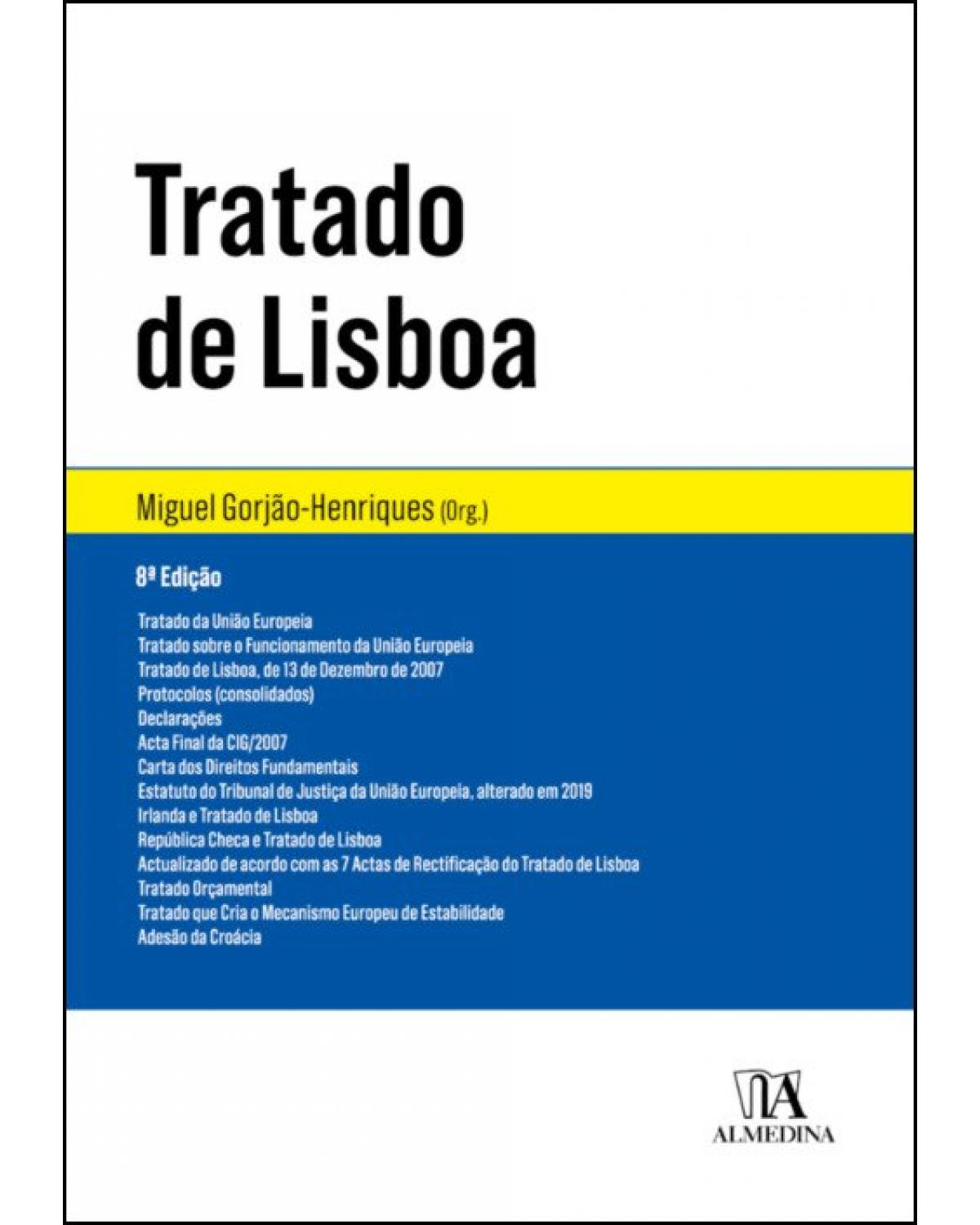 Tratado de Lisboa - 8ª Edição | 2019