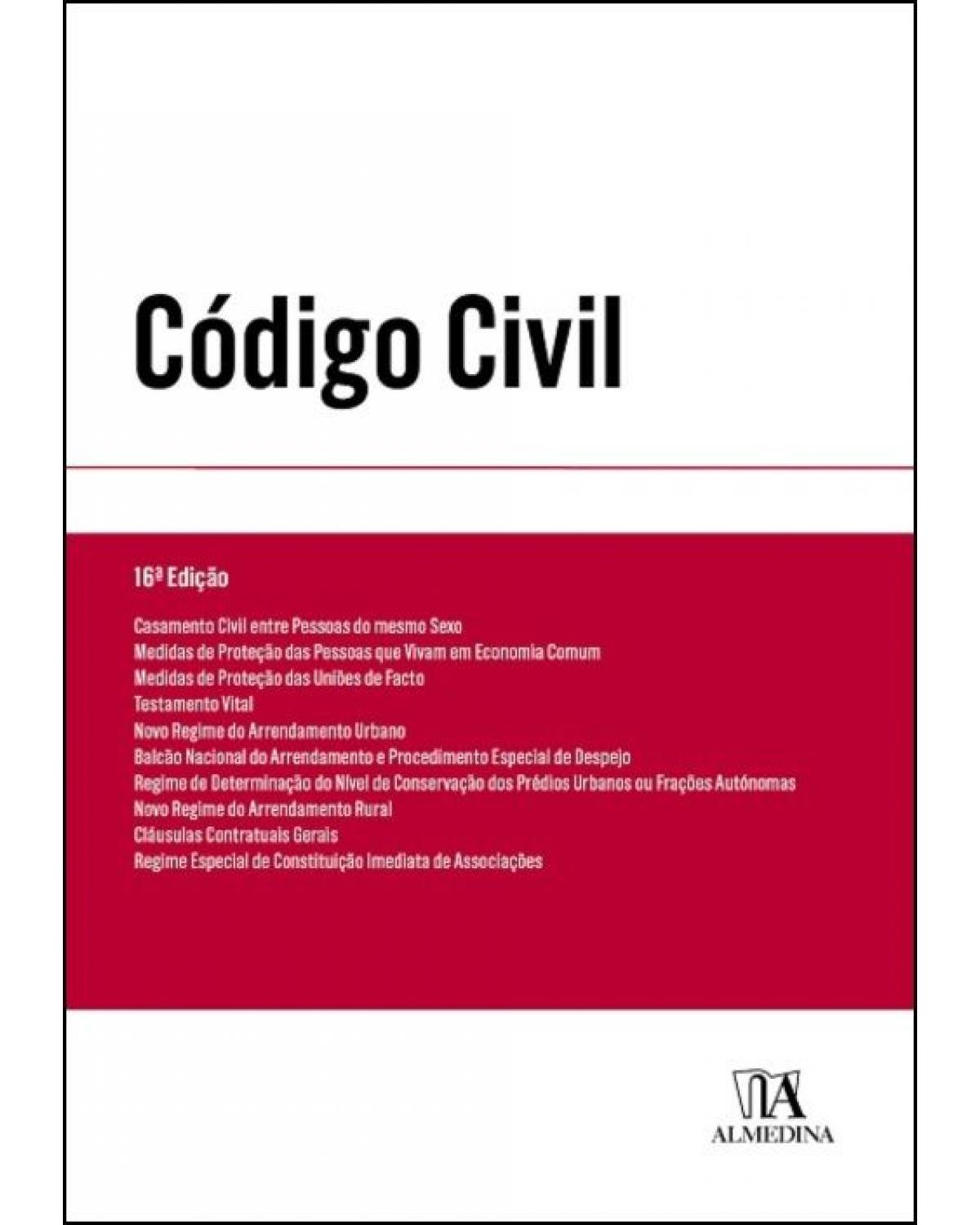 Código civil - 16ª Edição | 2022