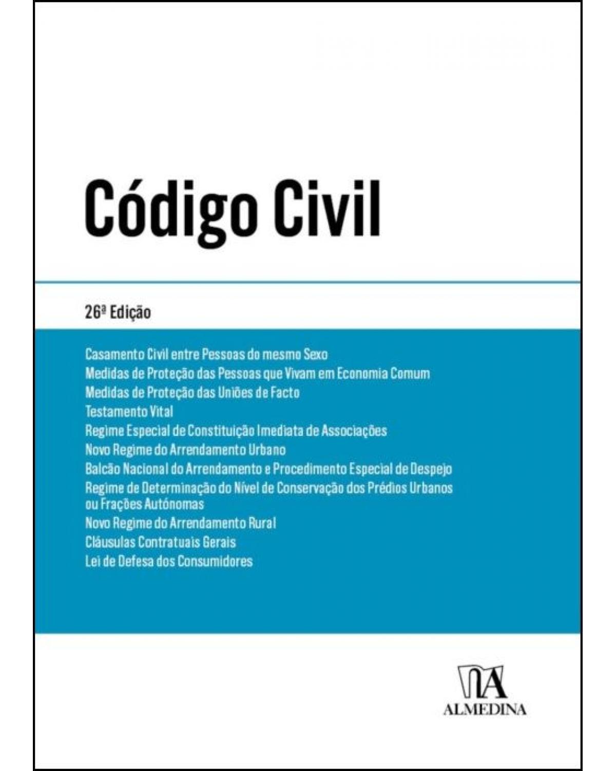 Código civil - Bolso - 26ª Edição | 2022