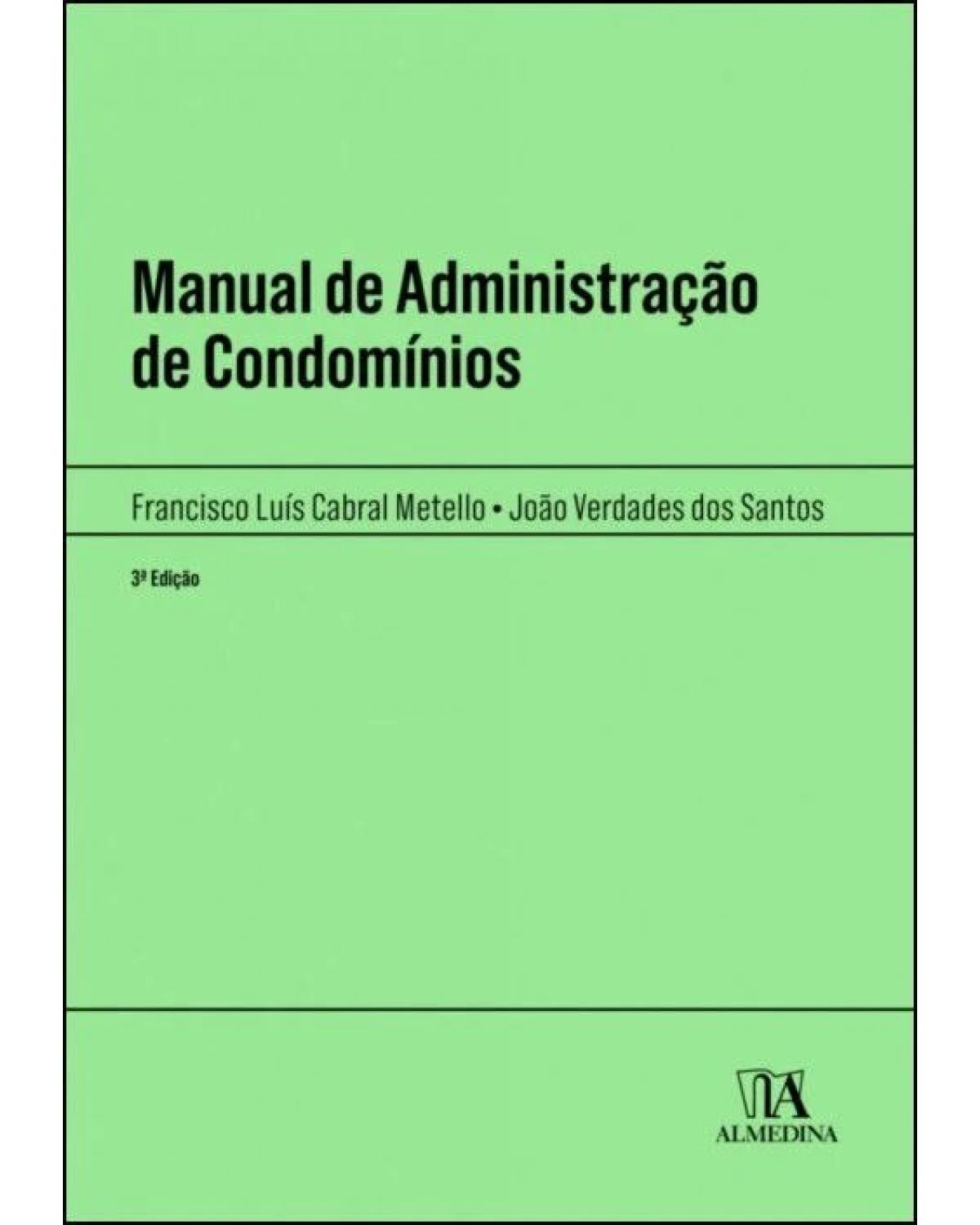 Manual de administração de condomínios - 3ª Edição | 2022