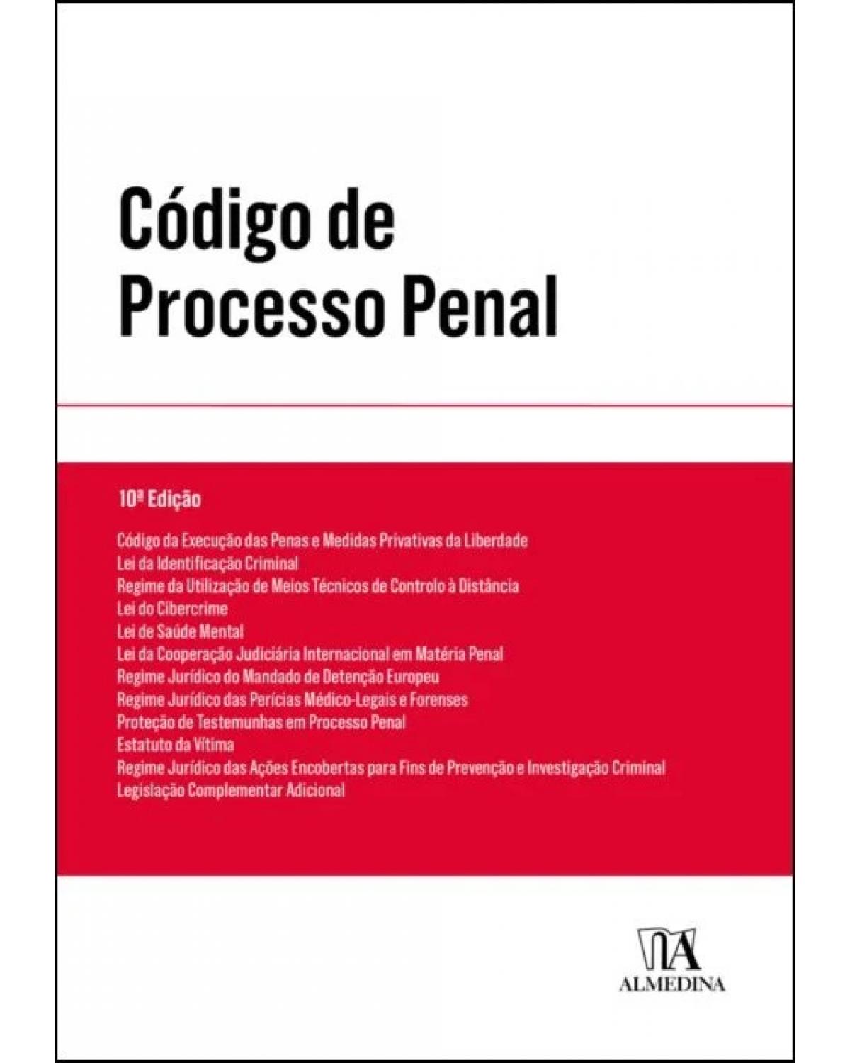 Código de Processo Penal - TL - 10ª Edição | 2022